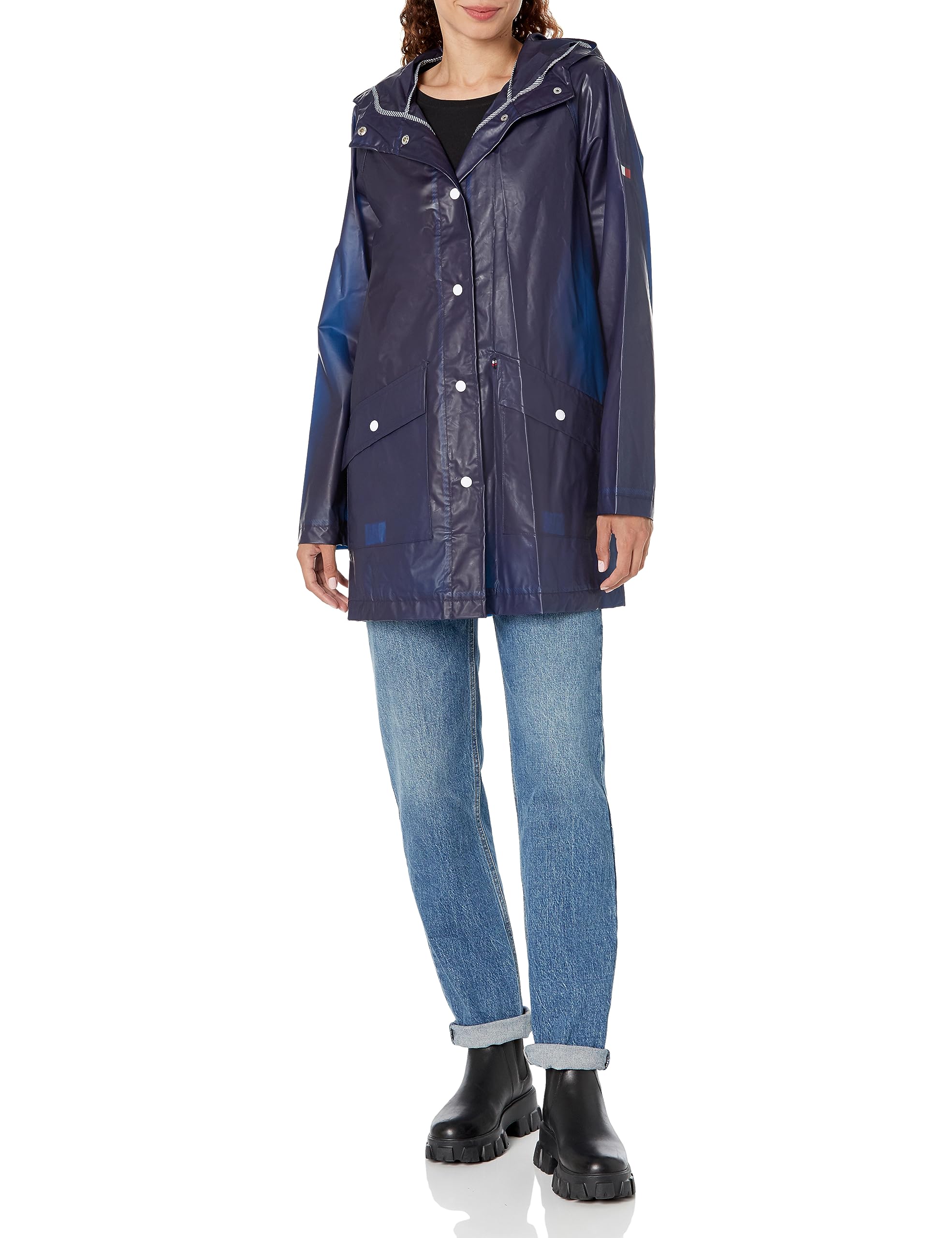 Abrigo impermeable softshell Tommy Hilfiger para lluvia y mañanas frías 3