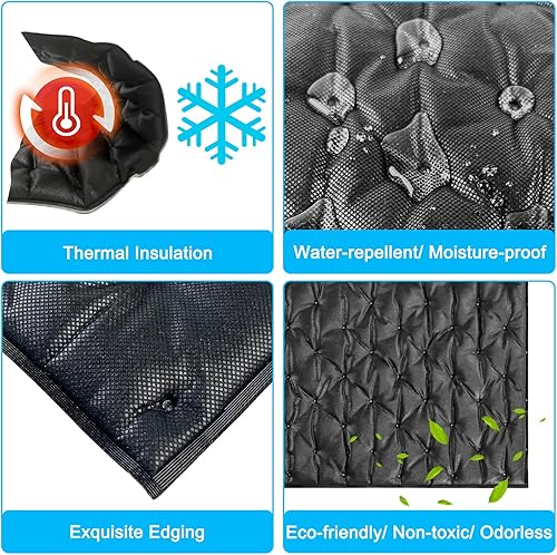 Miniatura 4 de TroyStudio Sábana de algodón autoadhesiva que absorbe el sonido, 31.5 x 19.5 x 0.5 pulgadas, 2 mantas de poliéster insonorizadas para estudio,