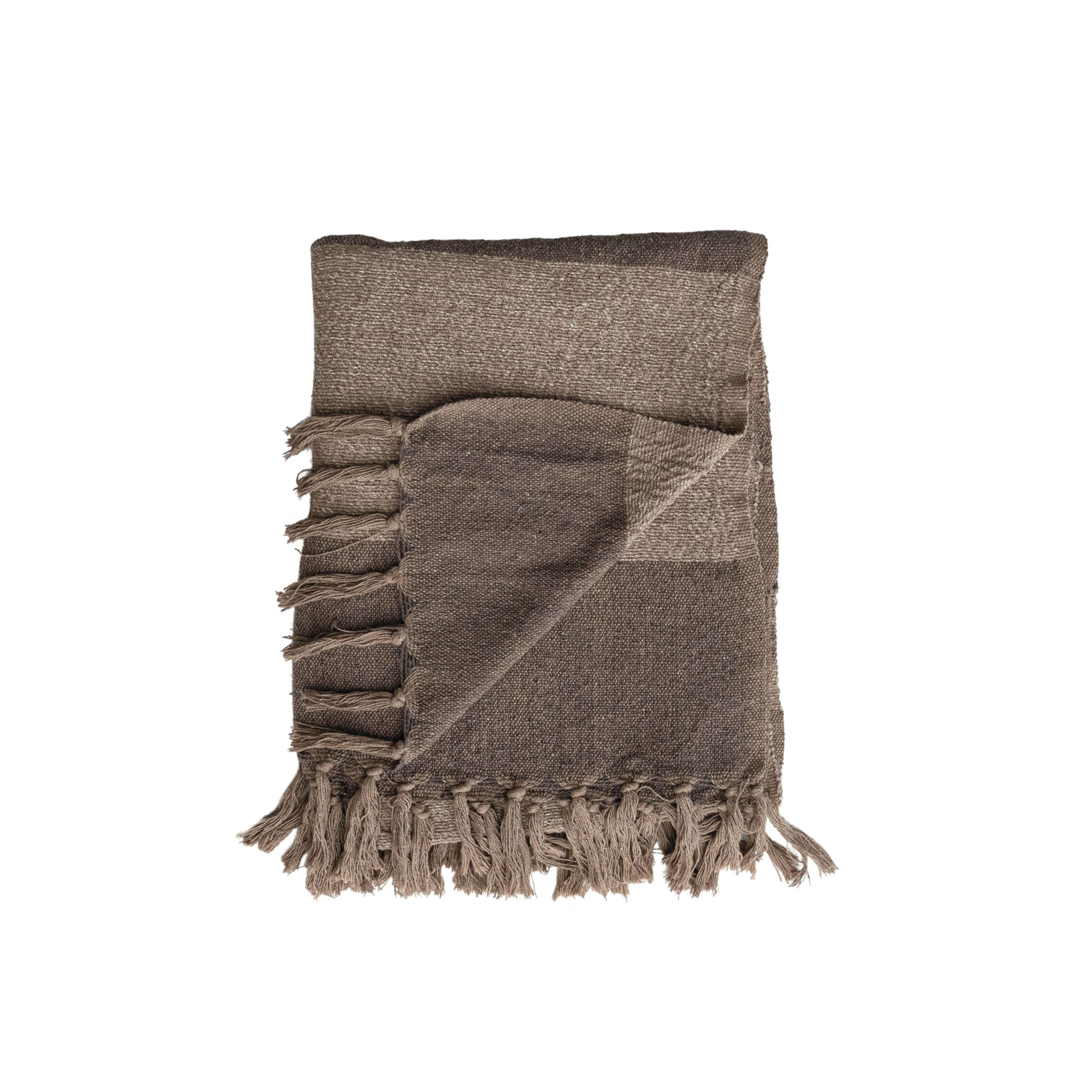 Throw Isnel, Yellow, Recycled Cotton | Blankets & Throws | Le Petit Marché