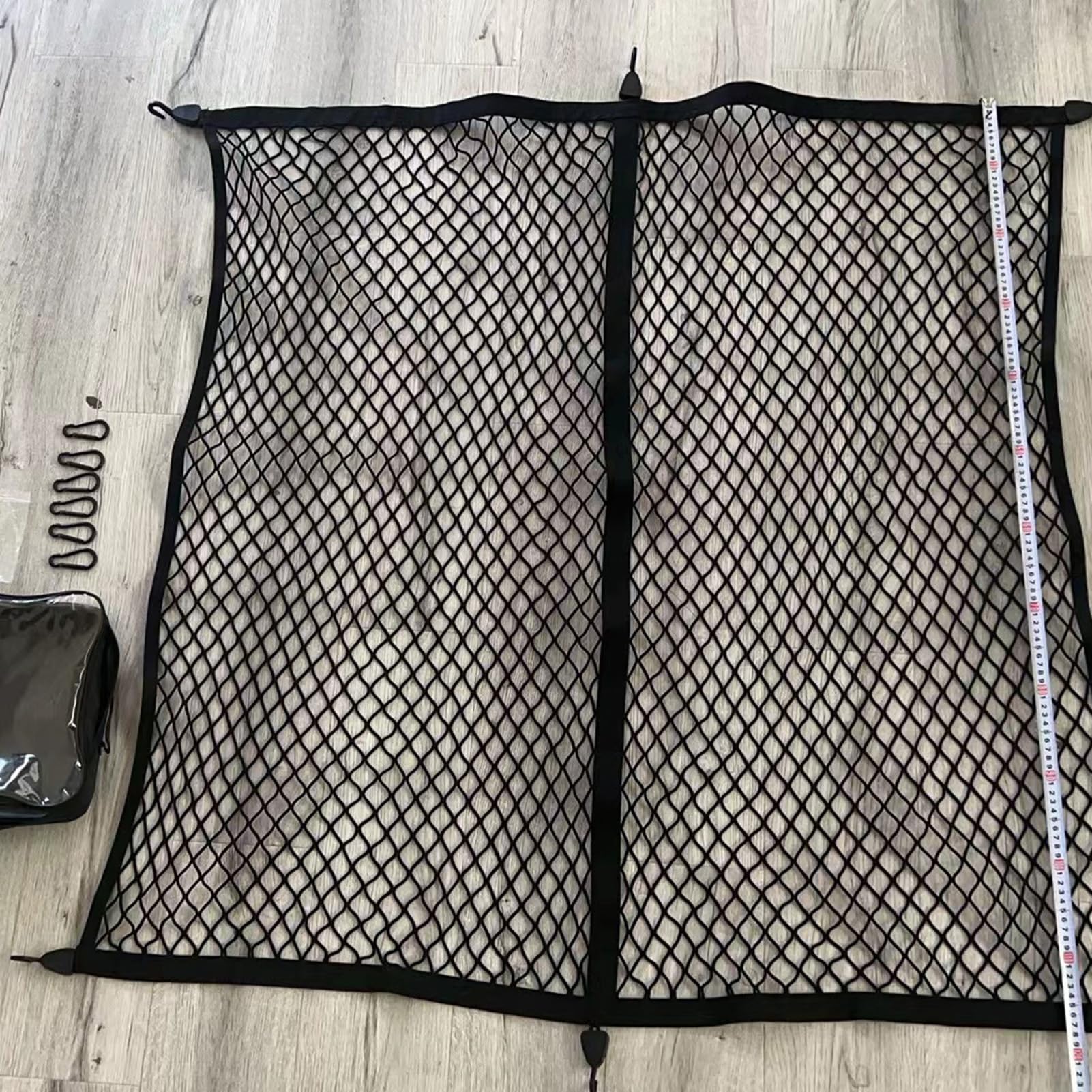 Sollee Rete da carico per camion, elastica, con 6 moschettoni, resistente