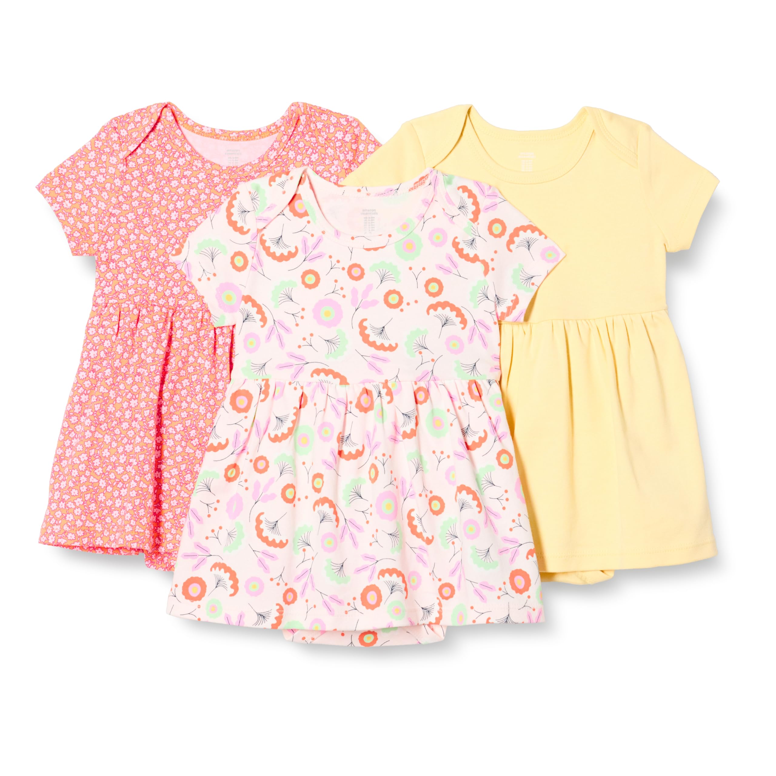 Amazon Essentials Baby Girls Short Sleeve Bodysuit Dress Everyday Dresses