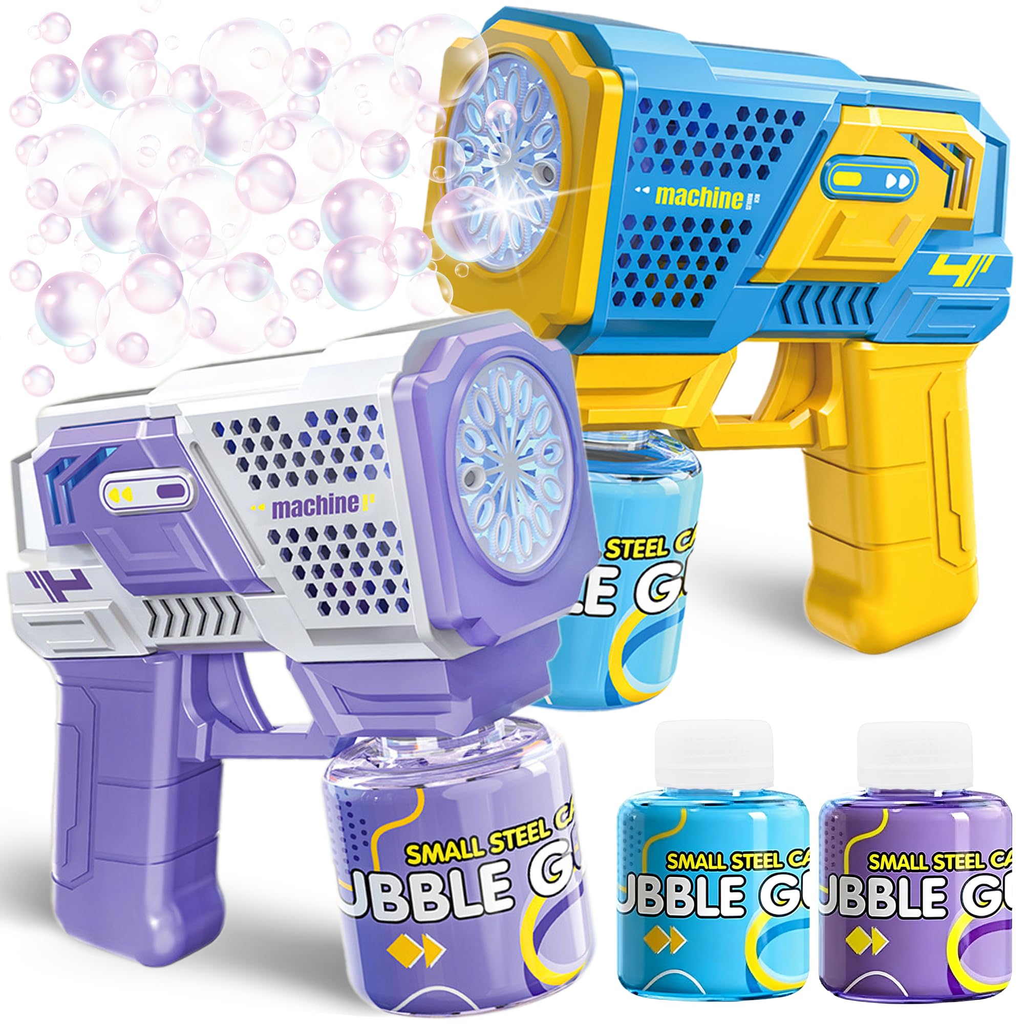 Chennyfun Kids Bubble Machine Kit, Light & Music Machine, Unicorn Camera Bubble Blaster, Unicorn Portable Automatic Bubble Makers for Kids, Bubble Maker Party Favors Outdoor Toys for Kids 3+