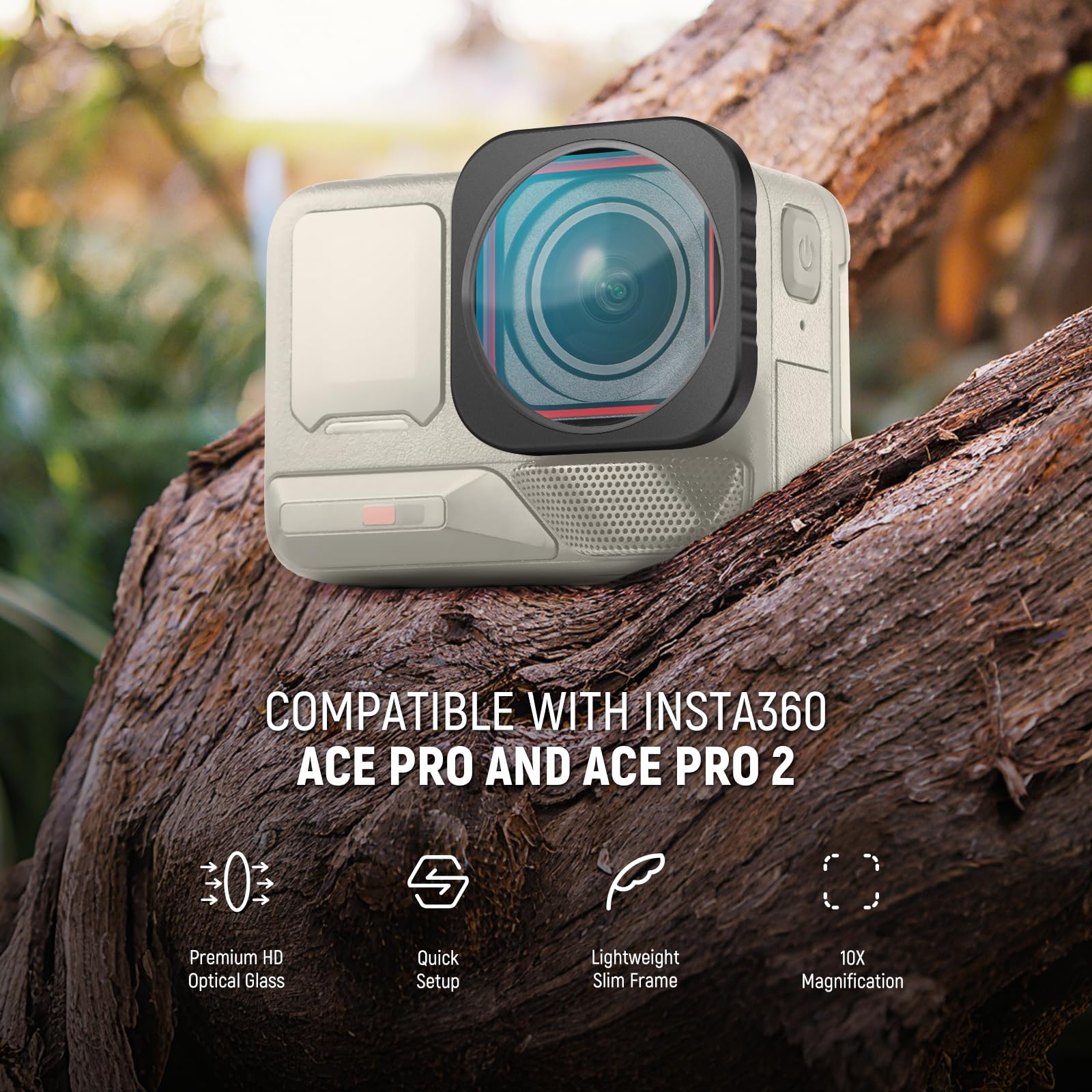 NEEWER Obiettivo Macro 10X Compatibile Insta360 Ace Pro Ace Pro 2 LS-C40