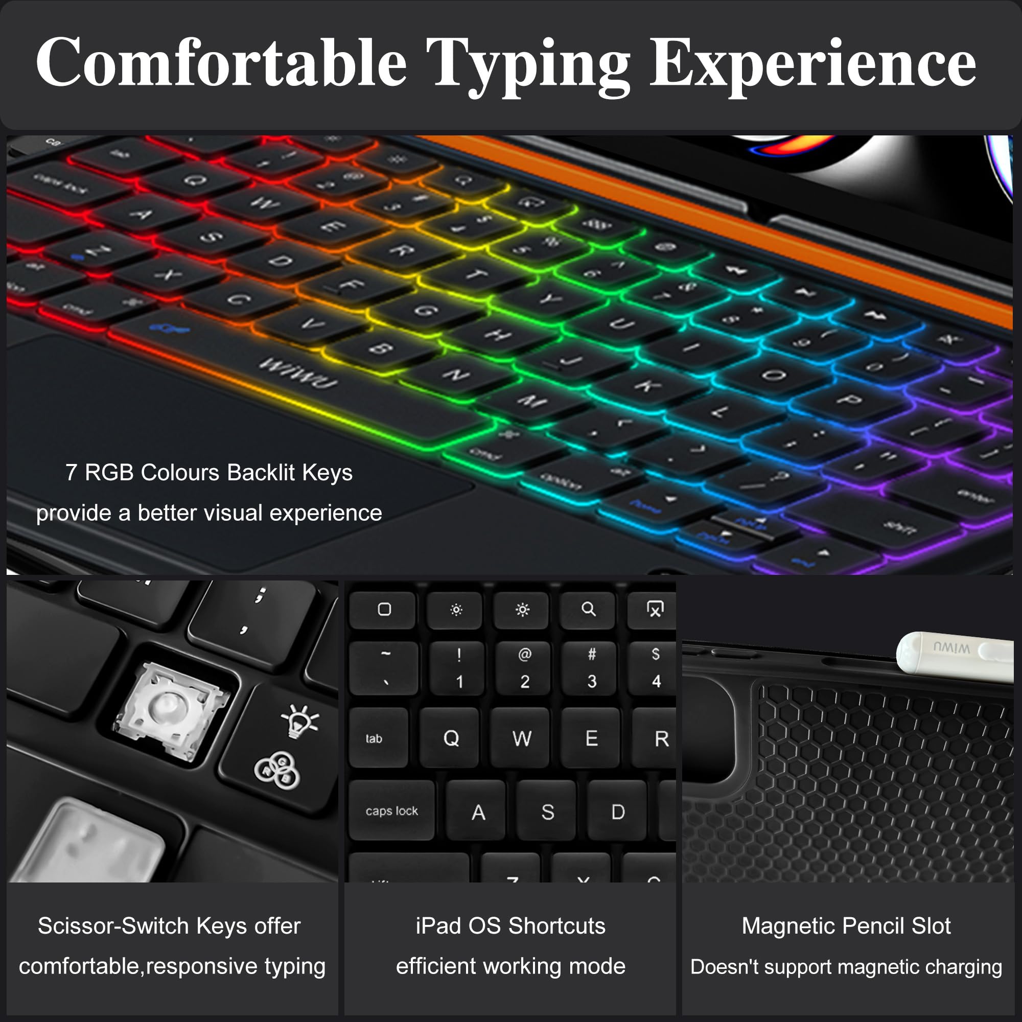 Amazon.com: WIWU iPad Pro 11 inch Case with Keyboard M4/M5 2024