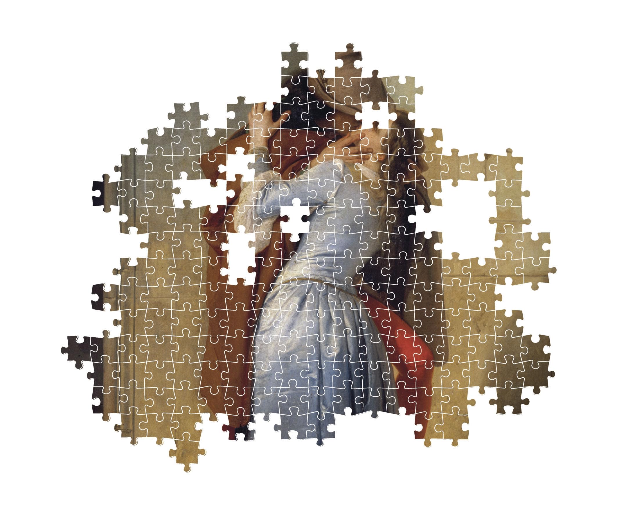 Clementoni - Puzzle 1000 Pezzi Arte per Adulti e Ragazzi, Museum Collection, Tema Bacio di Hayez, Idea Regalo Uomo e Donna, Made in Italy, 70x50 cm, 39994