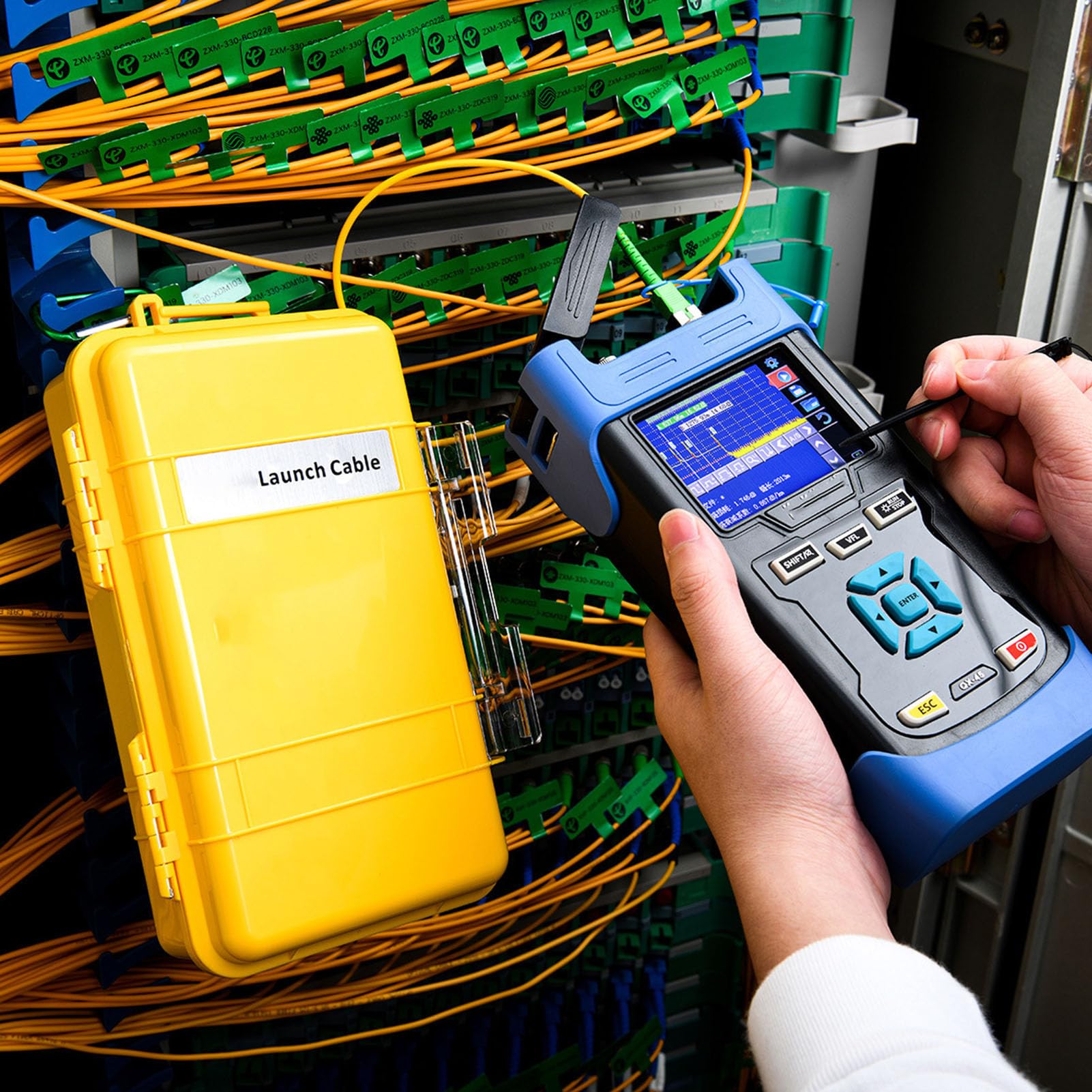 Cavo Prolunga OTDR LC/UPC 500m Monomodale - Per Test Fibra Ottica Con Scatola - Foto 9