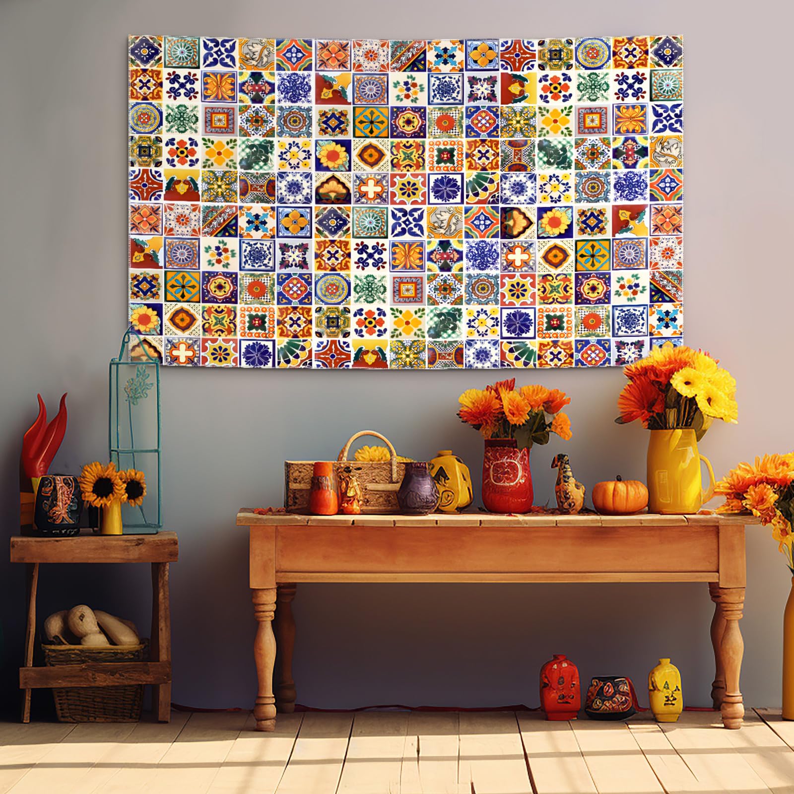 Amazon.com: Talavera Mexican Tapestry Vintage Wall Hanging Classic