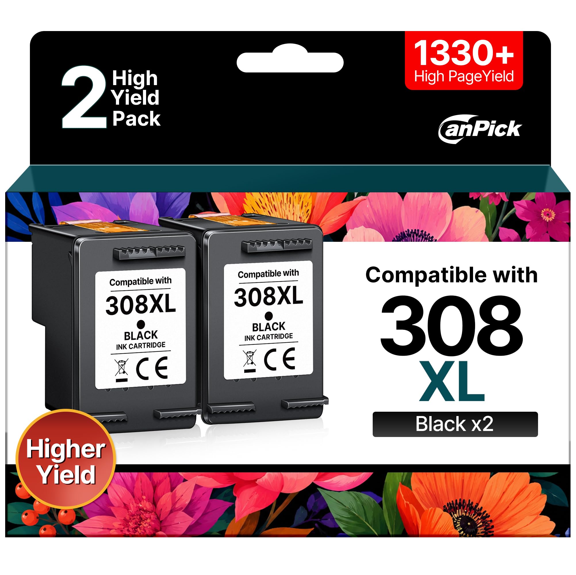 CanPick PG 545 CL 546 XL PG-545XL CL-546XL Multipack Ersatz für Canon Druckerpatrone 545 546 XL für Pixma MX495 TR4550 TR4551 MG2550s MG2555s TS3150 TS3151 TS3350 MG3050 MG3051 (1 Schwarz 1 Farbe)