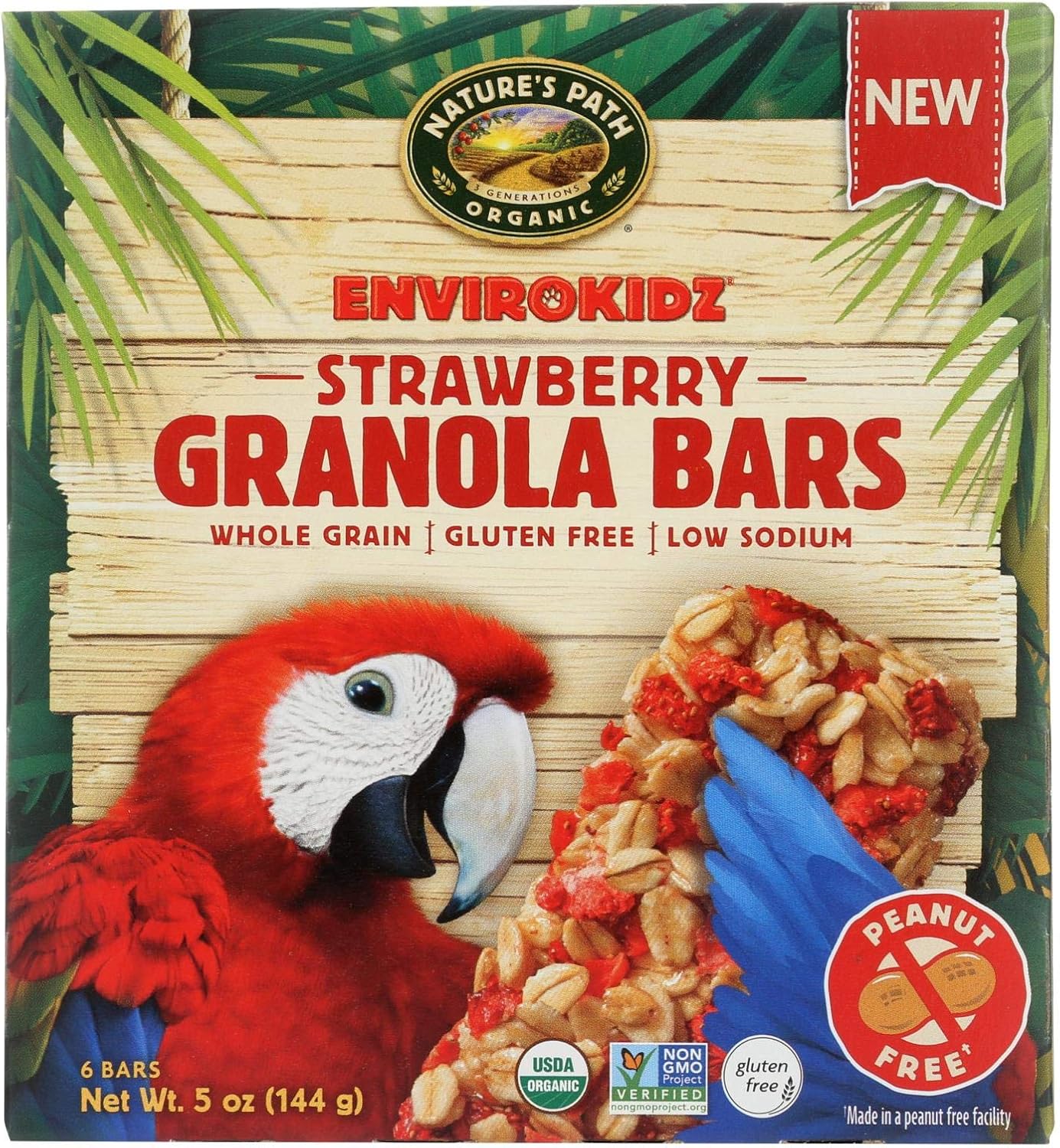 Envirokidz Granola Bar Strawberry Case of 6 5 oz