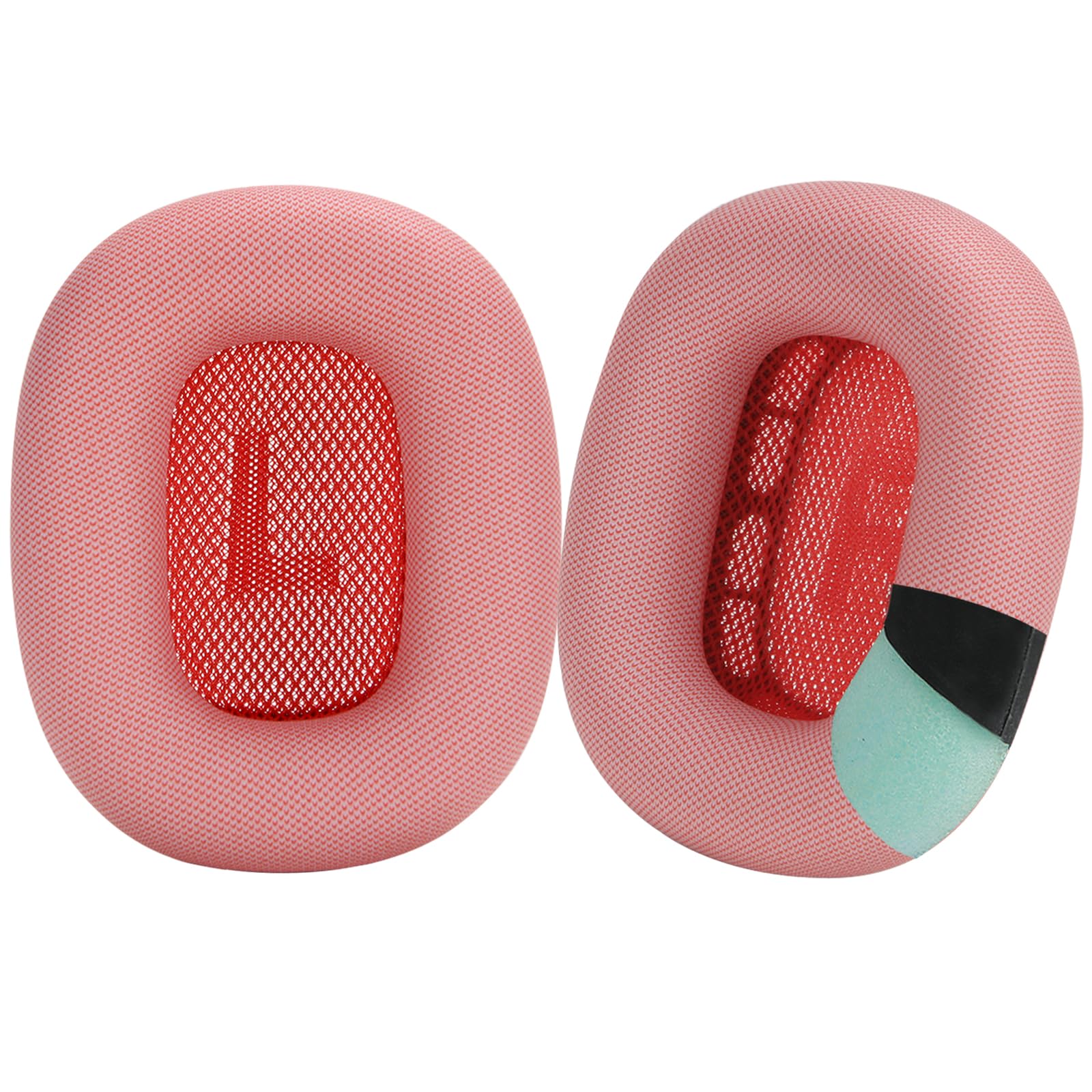 Earrock Upgraded Silicone Ear Cushions for AirPods Max Headphones, Protein Leather Covered Ear Pads with Silicone & Memory Foam and Magnet (Pink)