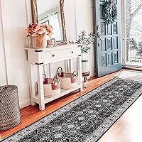 Vista 6 de Alfombra lavable para pasillo - 2x7 alfombras de cocina, alfombra para entrada, alfombra vintage, suave, alfombra antideslizante para piso, alfombra