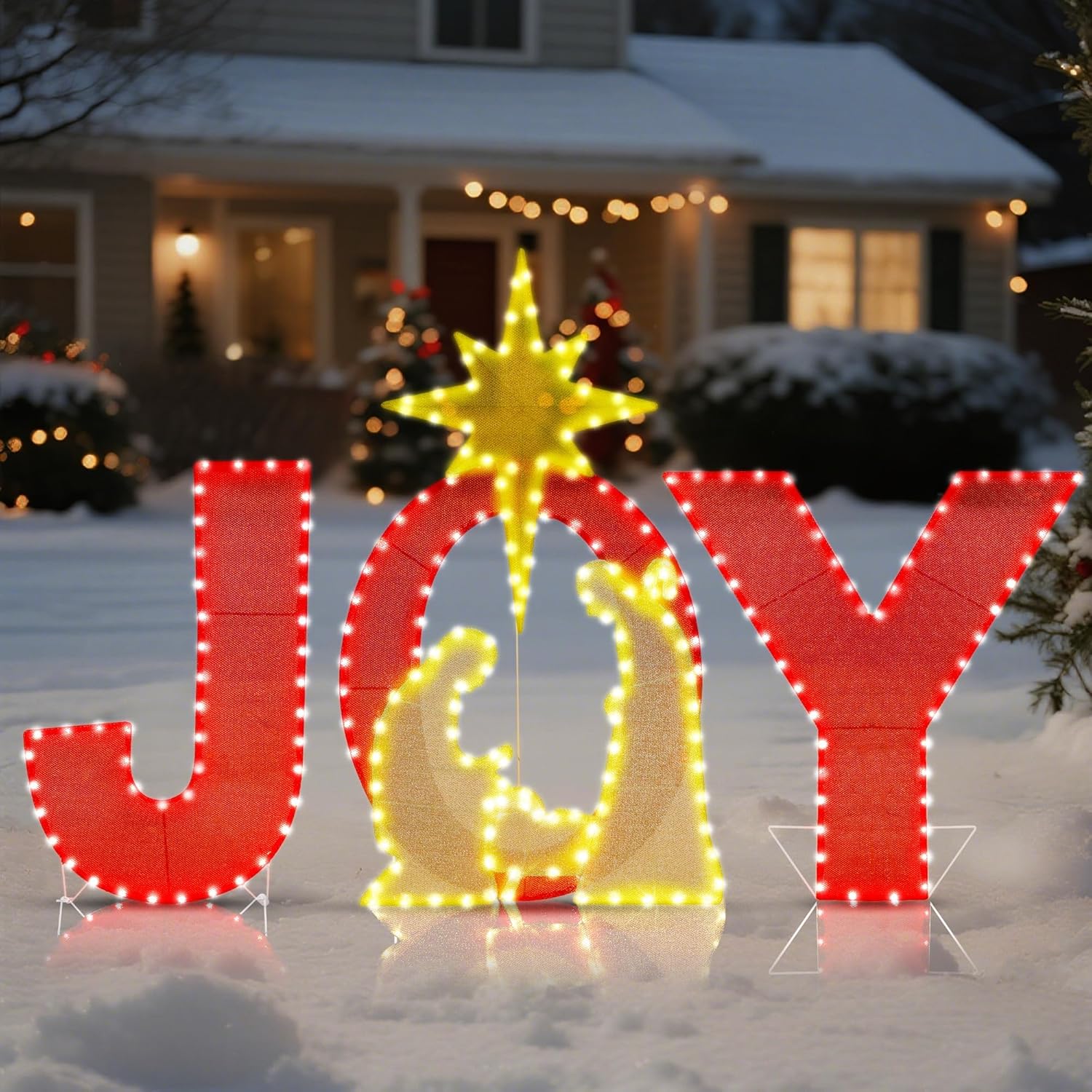 Prsildan 3.3ft x 2ft Outdoor Nativity Scene