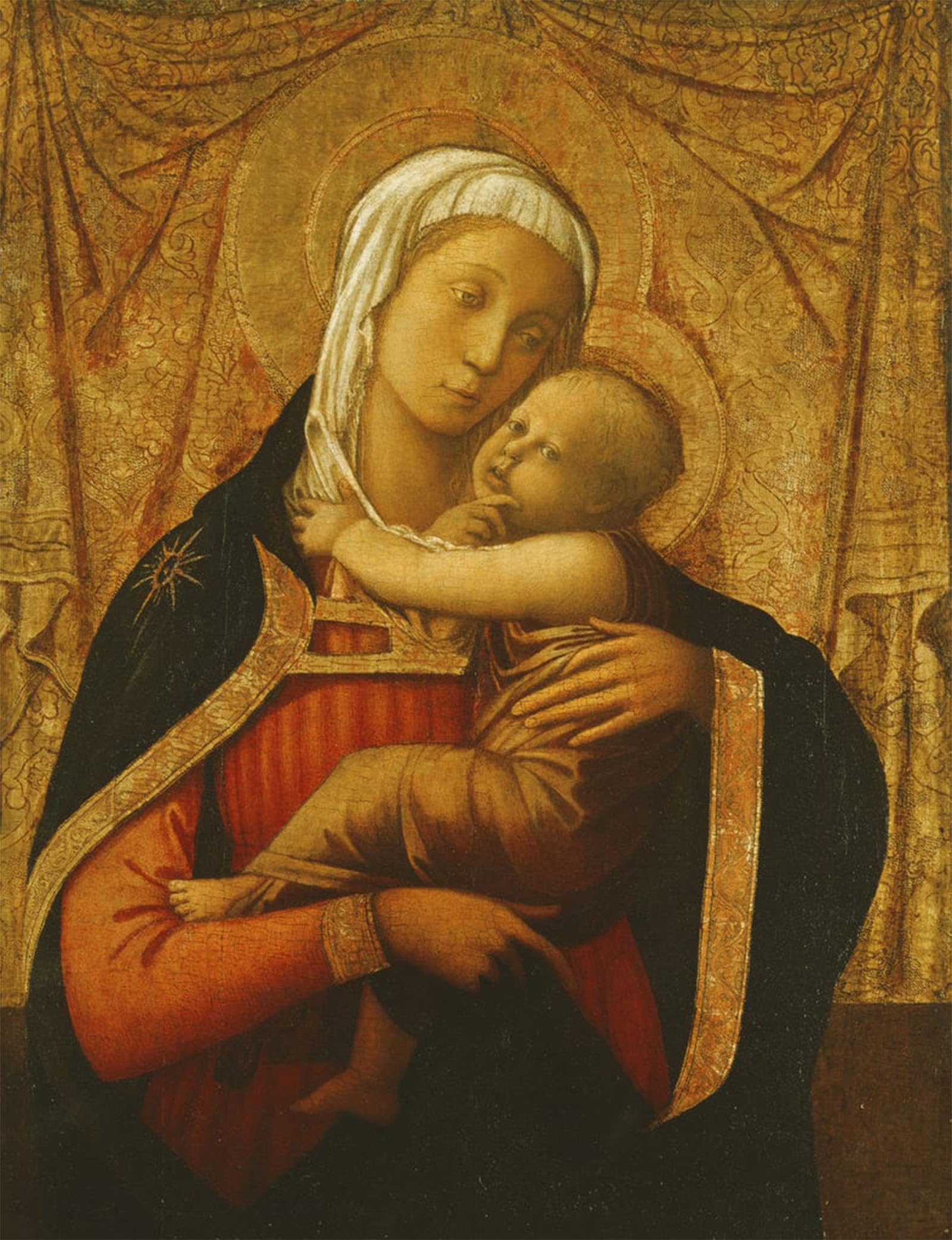Serendipitp No Frame Vintage Wall Art Canvas Nordic Poster Canvas Print Picture The Lady And Child By Fra Filippo Lippi Wall Art Poster For Home Decor 60X90cm
