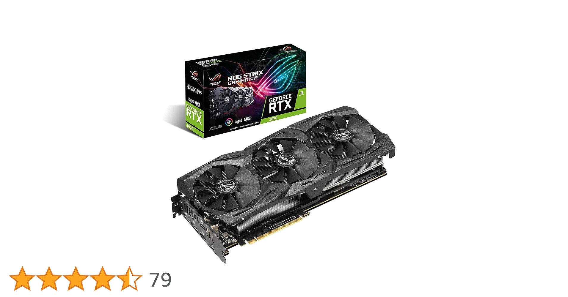グラフィックボード・グラボ・ビデオカード ASUS ROG STRIX GAMING RTX2070-OC-08GB Amazon | ASUS GeForce グラフィックカード RTX 2070 オーバークロック