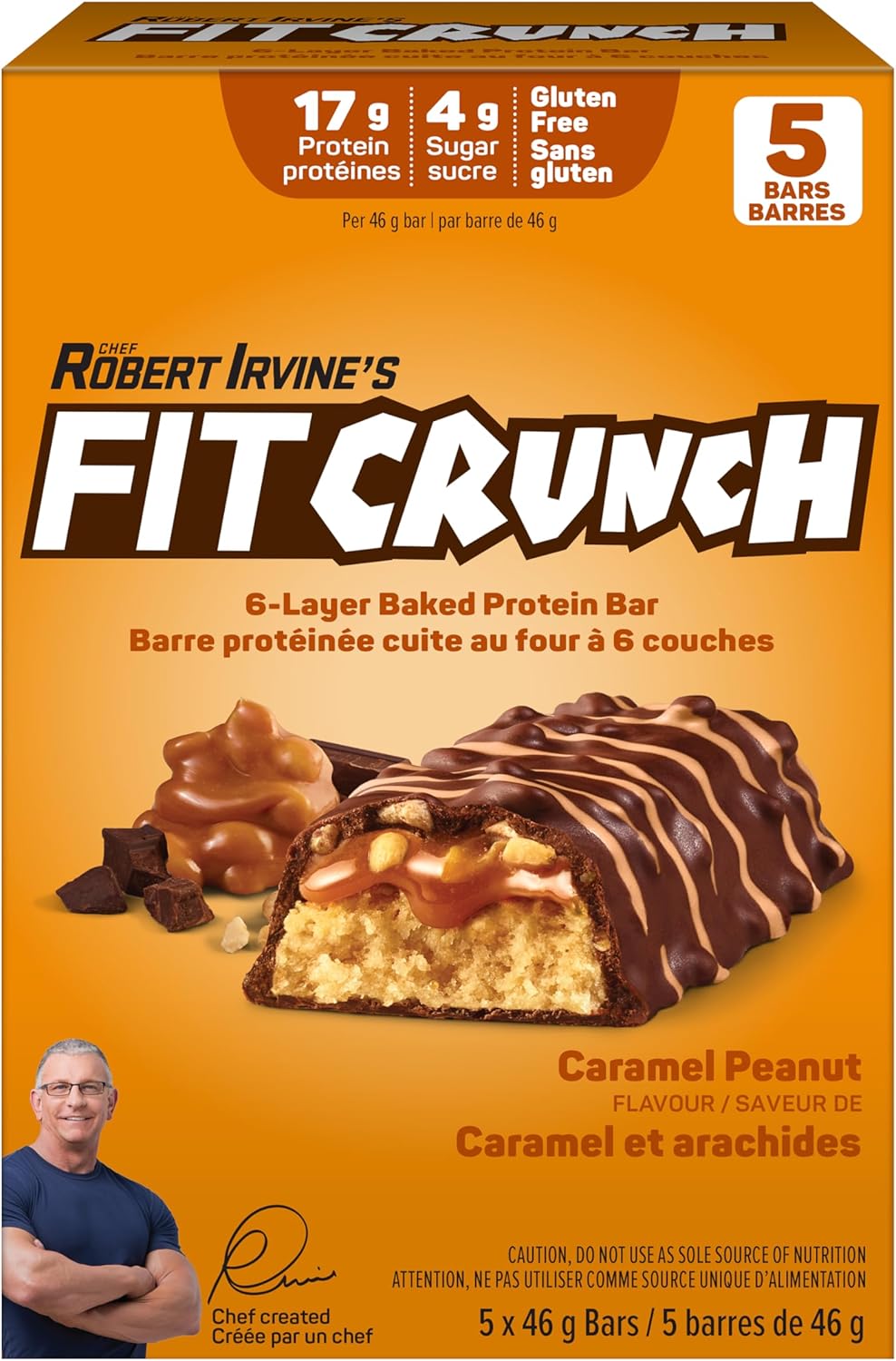 Fitcrunch - 5 Bar Value Pk - Caramel Peanut 5x46g