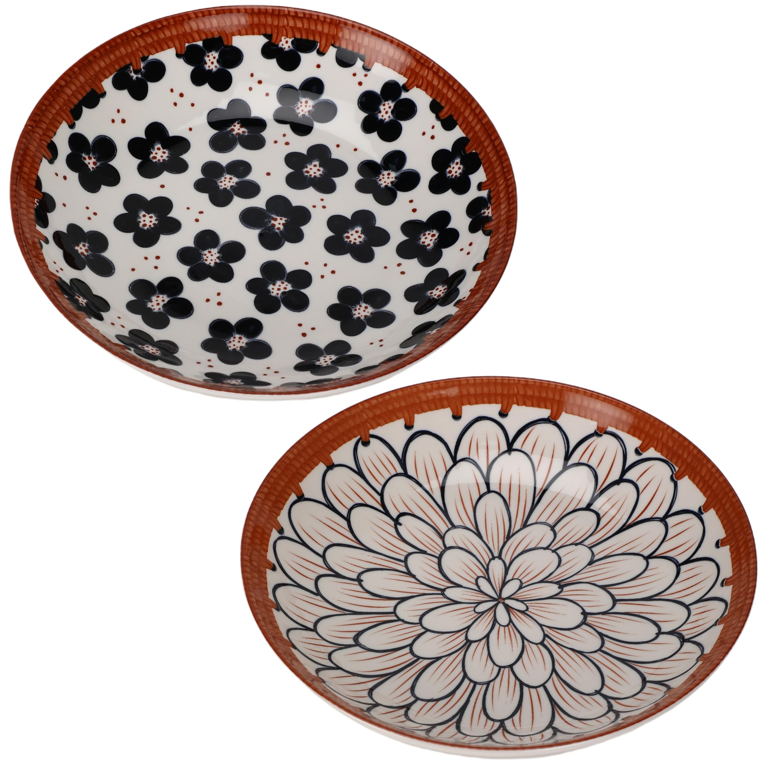 OLWICK® Ceramic Dinner Plates, 8 inches Round Kitchen Dinner Dishes for Dessert, Appetizer, Pasta, Salad, Sandwich, Microwave Oven Dishwasher Safe, Set of 2 (B0D63B4HXS) Amazon Price History, Amazon Price Tracker