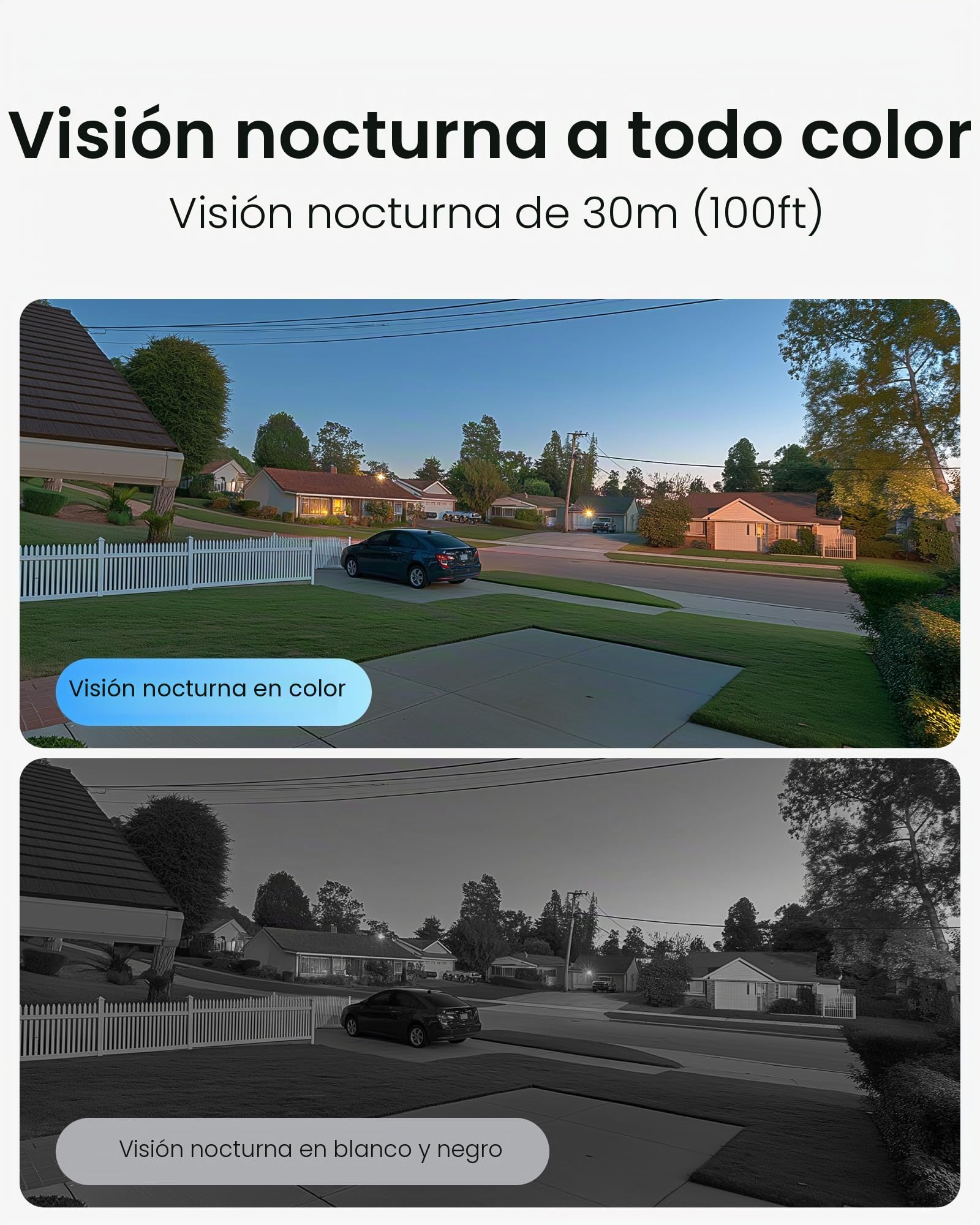 ZOSI 5MP Cámara Vigilancia Seguridad PoE Exterior Pan/Tilt, Detección y Seguimiento de Persona, Visión Nocturna, Cámara Adicional para ZOSI Sistema NVR PoE
