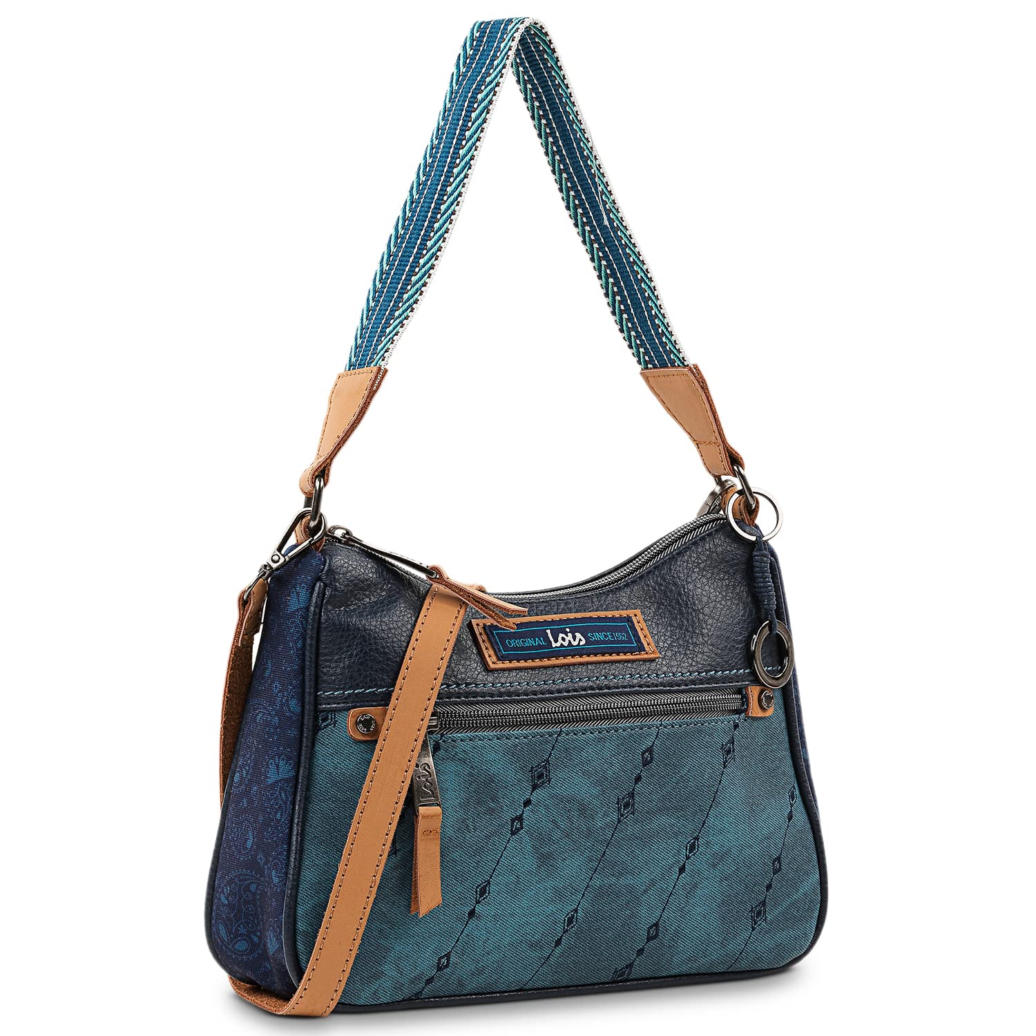 Lois Bolso Bandolera Mujer - Bolso Mujer Pequeño de Marca - Bolsos Bandolera Mujer de Lona/PU - Bolso Mujer Bandolera de Uso Diario - Bolso Pequeño Mujer Casuales