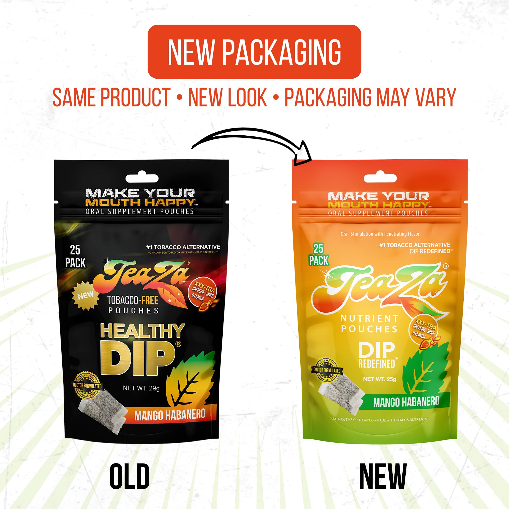 Amazon.com: Teaza Energy Pouches Tobacco Alternative Nicotine Free