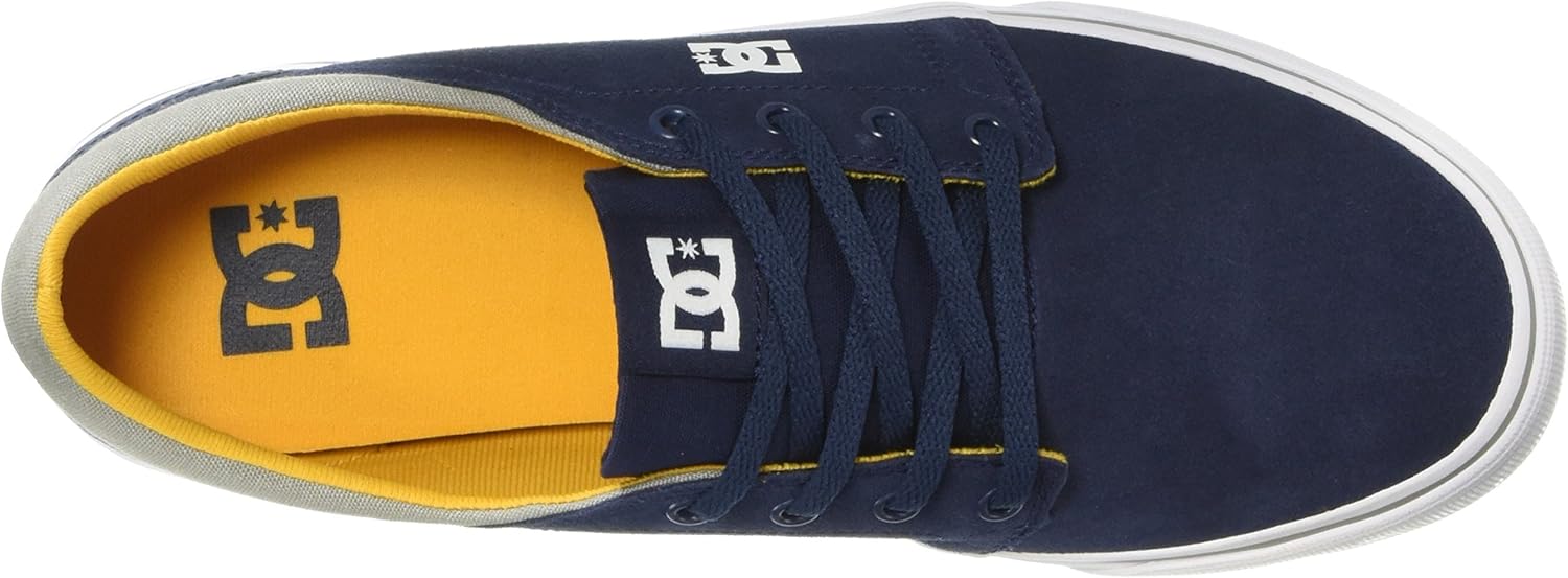 DC Men's Trase Sd Skate Shoe 7 D D US Navy/Yellow