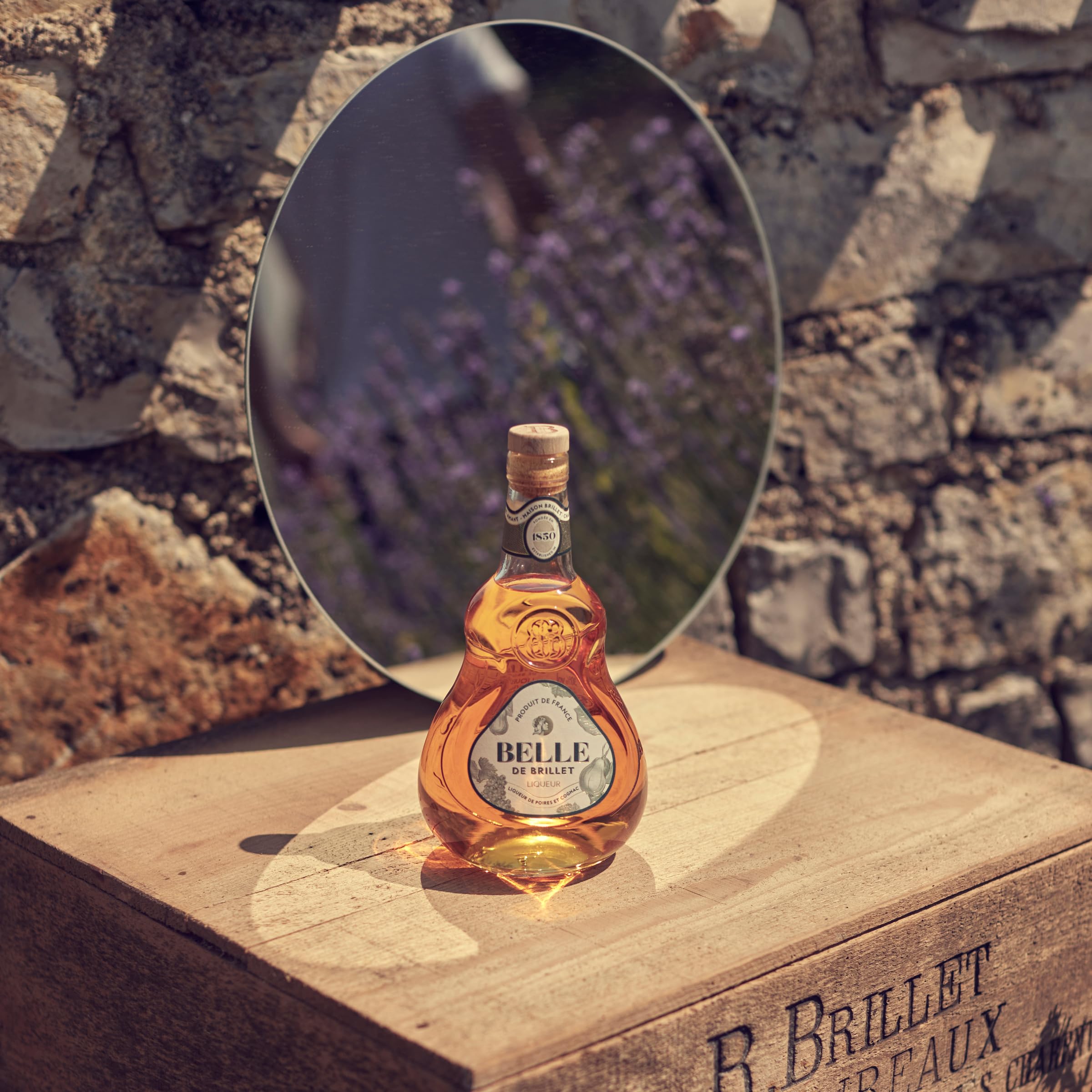 BELLE BRILLET - Licor de Pera y Coñac, 30% Volumen de Alcohol, 70 cl