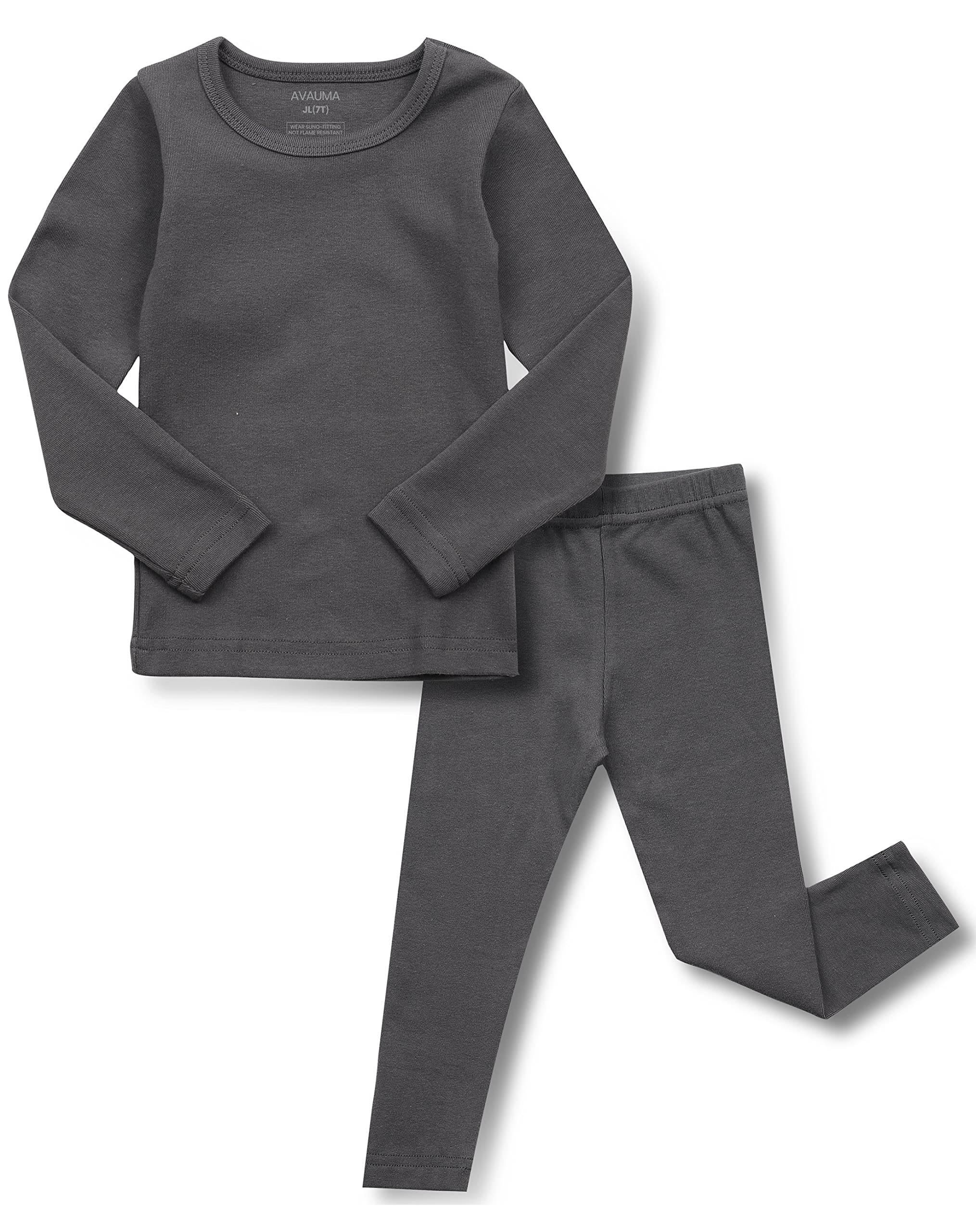 AVAUMA Baby Boys Girls Pajama Set Kids Toddler Snug fit Basic Cotton Sleepwear pjs for Daily