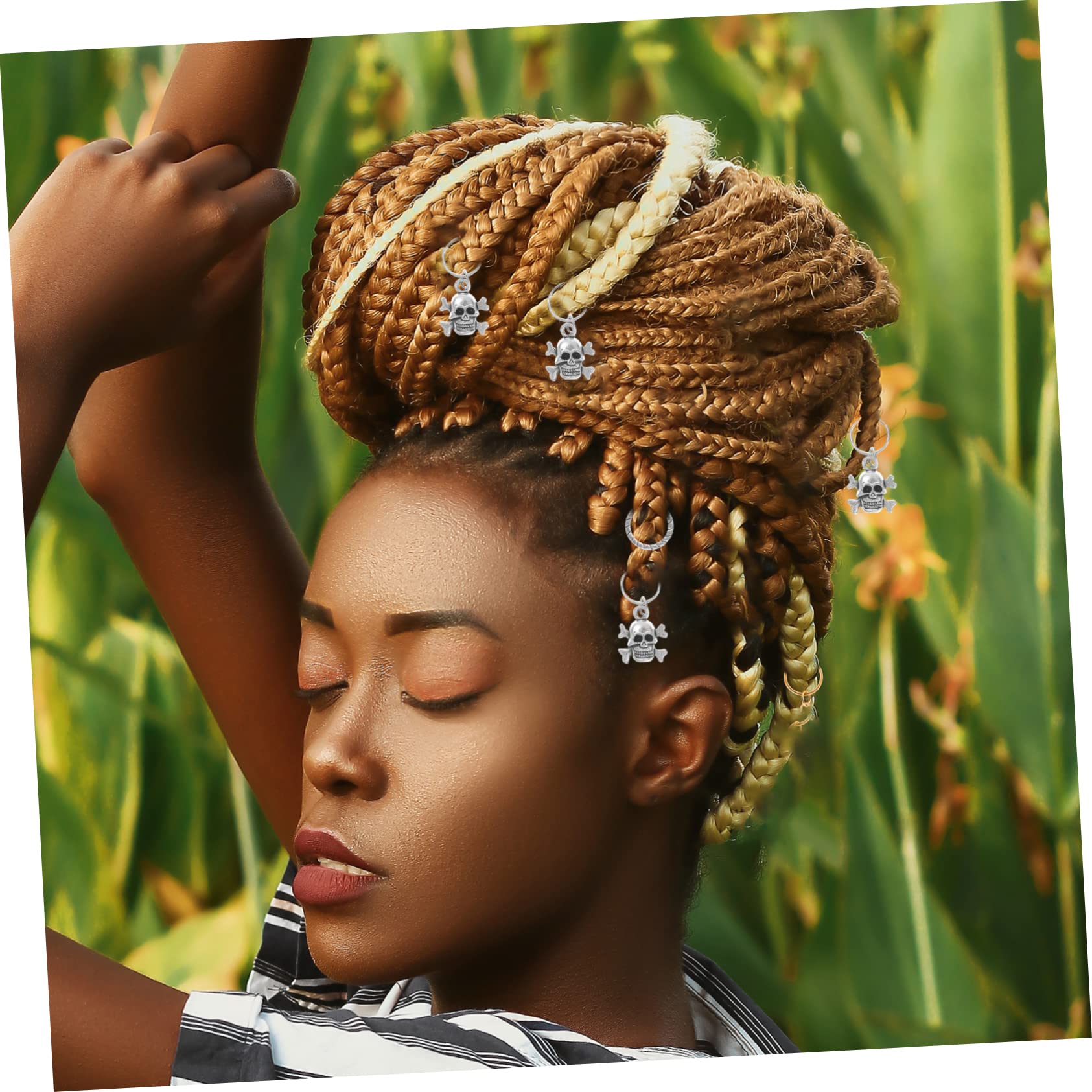 Beavorty 280stücke Dreadlock Haarschmuck Metall Haarringe Für Zöpfe Haaraccessoires Für Hochzeiten Und Partys Langlebige Flexibles Design Für Einzigartige Frisuren