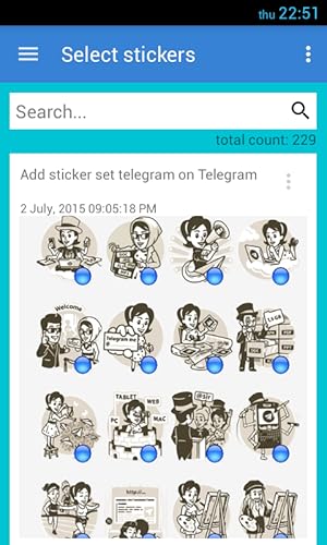 StickerPacks for Telegram