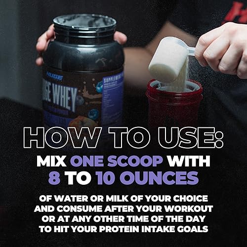Miniatura 6 de Huge Supplements Concentrado de proteína de suero en polvo fórmula clínicamente dosificada 083oz de proteína por porción y 018oz de BCAAs mezcla