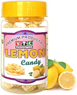 VTC MUKHWAS Lemon Flavor Candy 150 gms Candy Khatti Mithi Goli Lemon Toffee
