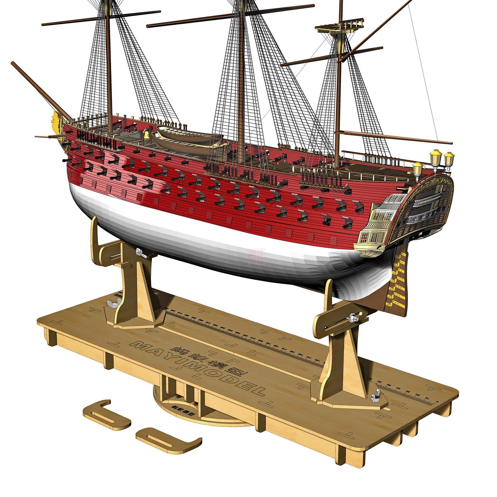 Base para Maquetas de Barcos Soporte para Maquetas de Barcos