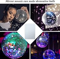 Vista 7 de Azulejos de mosaico autoadhesivos para proyectos de manualidades, 0.197 x 0.197 in (plata, 14400 piezas)