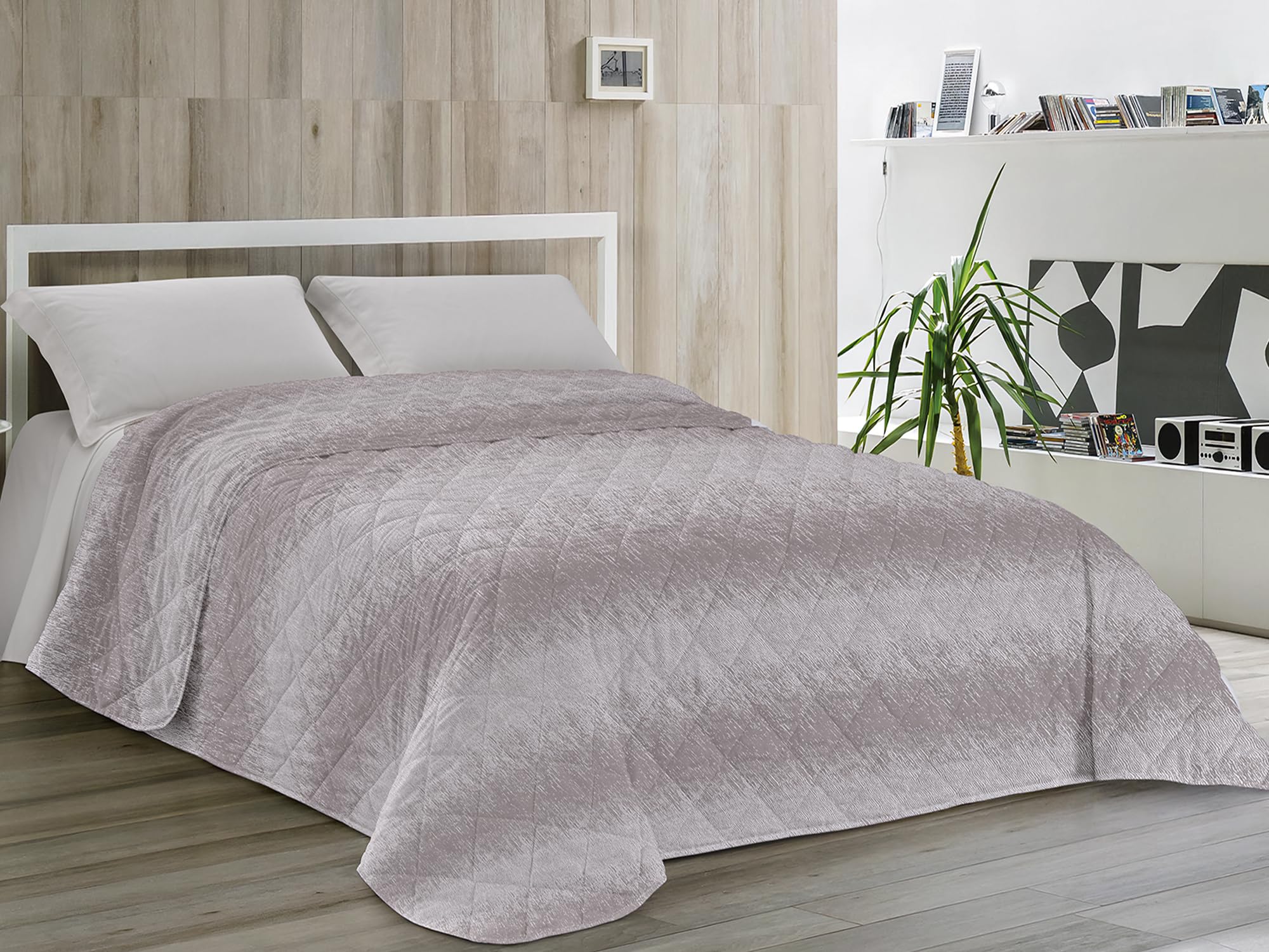 VCNY Home Trapunta - Copriletto reversibile ultra morbido