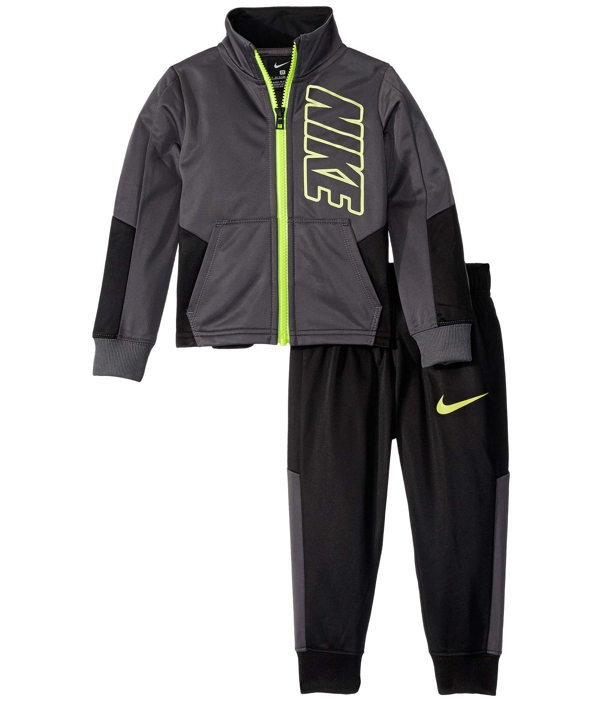 Kids Baby Boy's Color Block Full Zip Hoodie and Jogger Pants Two-Piece Track Set (Toddler)