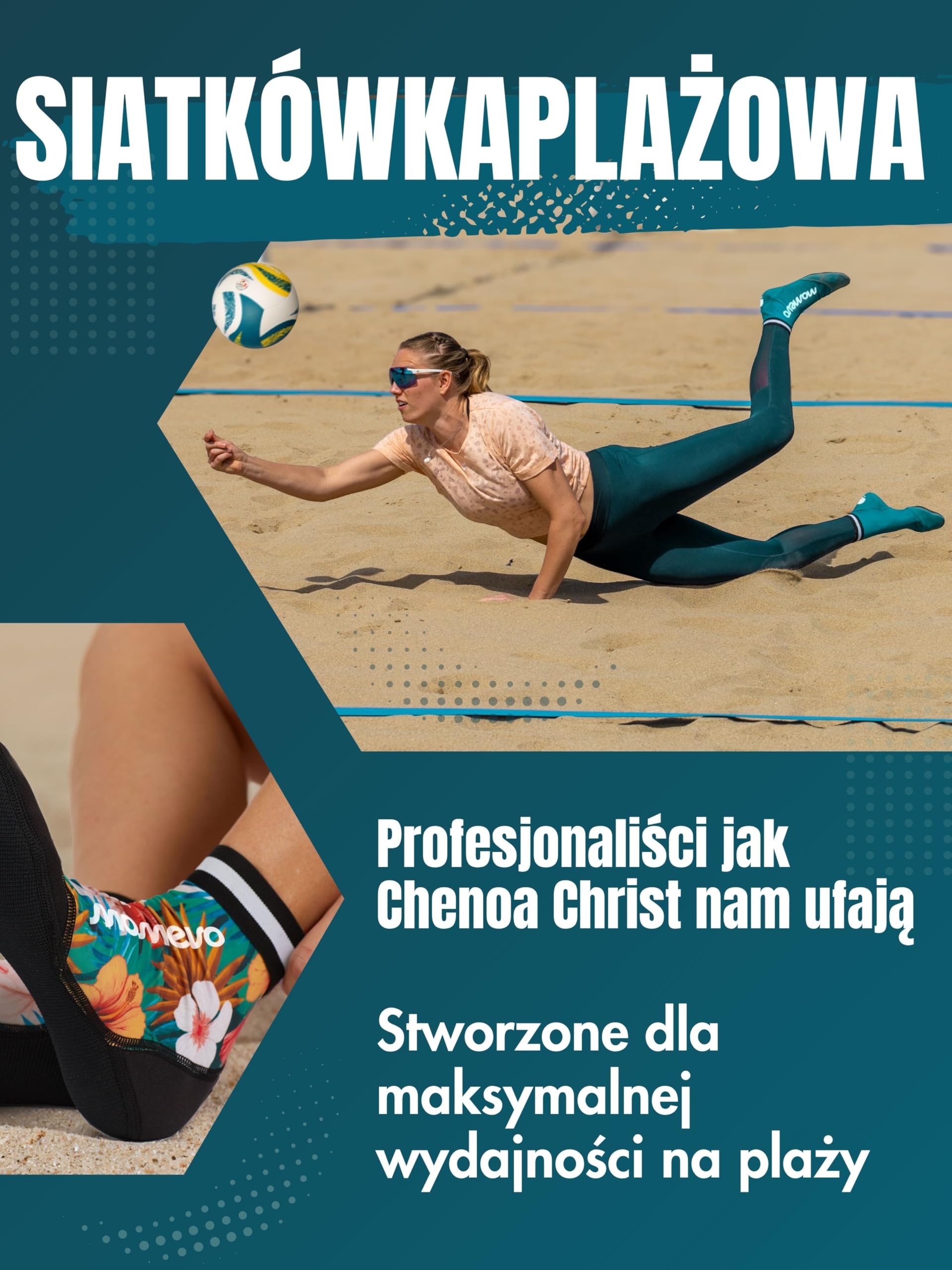 Beach Volleyball Apparel Skarpety do siatkówki plażowej, ochronne skarpety plażowe, skarpety dla mężczyzn i