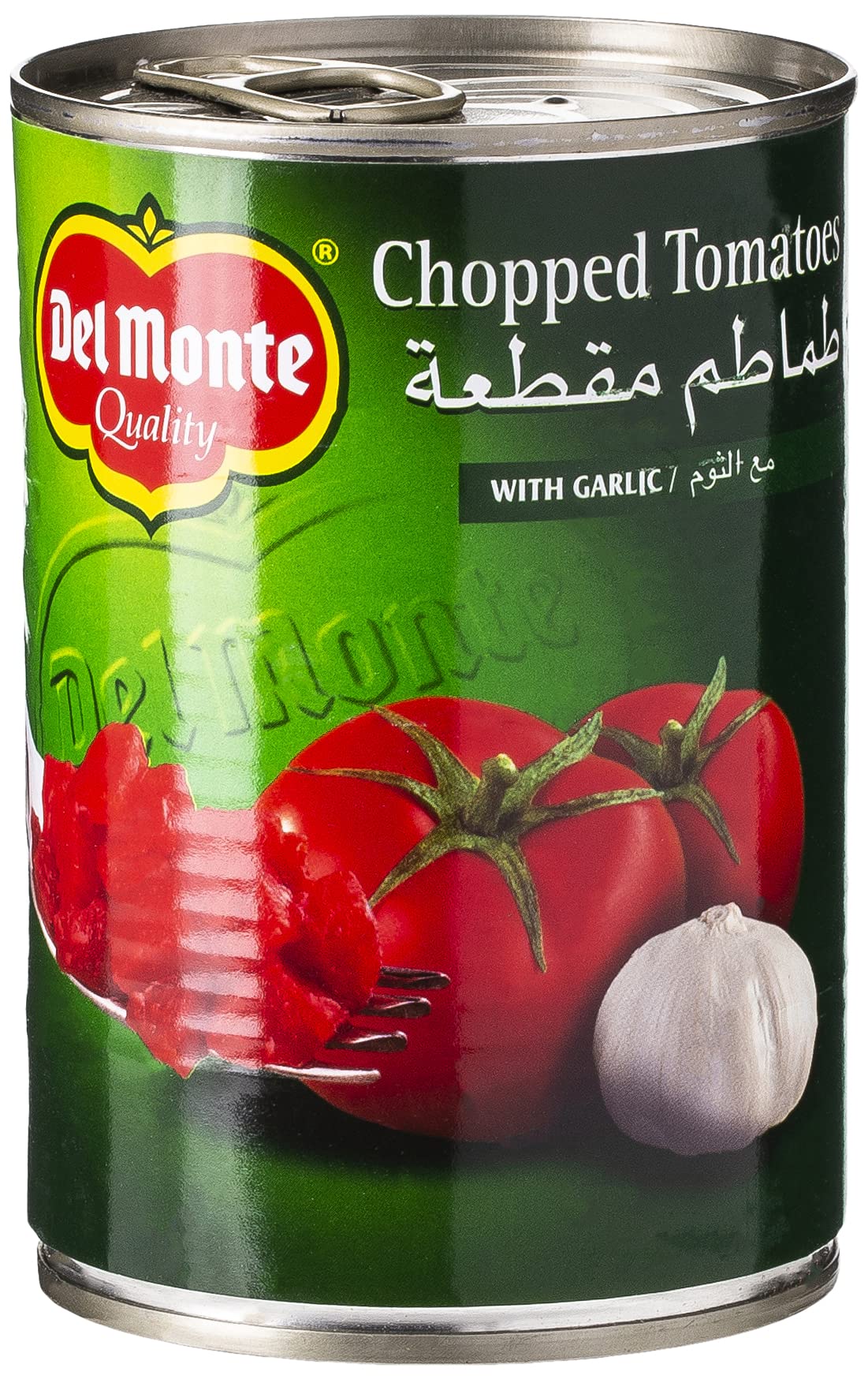 Del Monte Chopped Tomatoes with Garlic - 400 gm