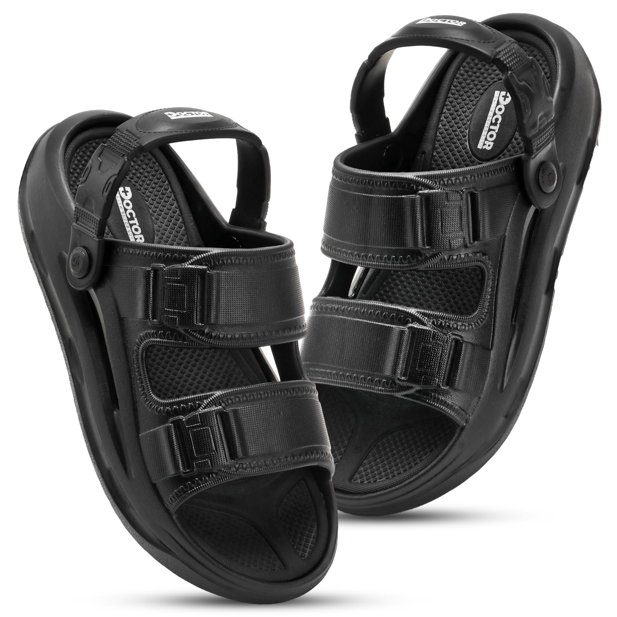 doctor health super soft Men's Sports Sandals | Lightweight EVA Sandals with Back Strap | Anti-Skid Cushioned Comfort Outdoor Casual Walking Sandals-picture-11
