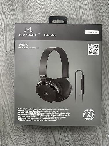 Miniatura 2 de SoundMAGIC Auriculares con cable P55 - Auriculares con aislamiento de ruido, auriculares para computadora portátil, teléfono con cabeza de PC, 2