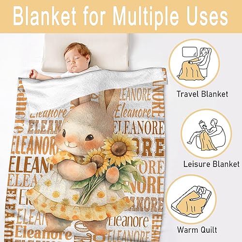 Vista 35 de Regalo personalizado para niños/niños, mantas de zorro personalizadas para sofá, cama, dormitorio, sala de estar, manta ligera