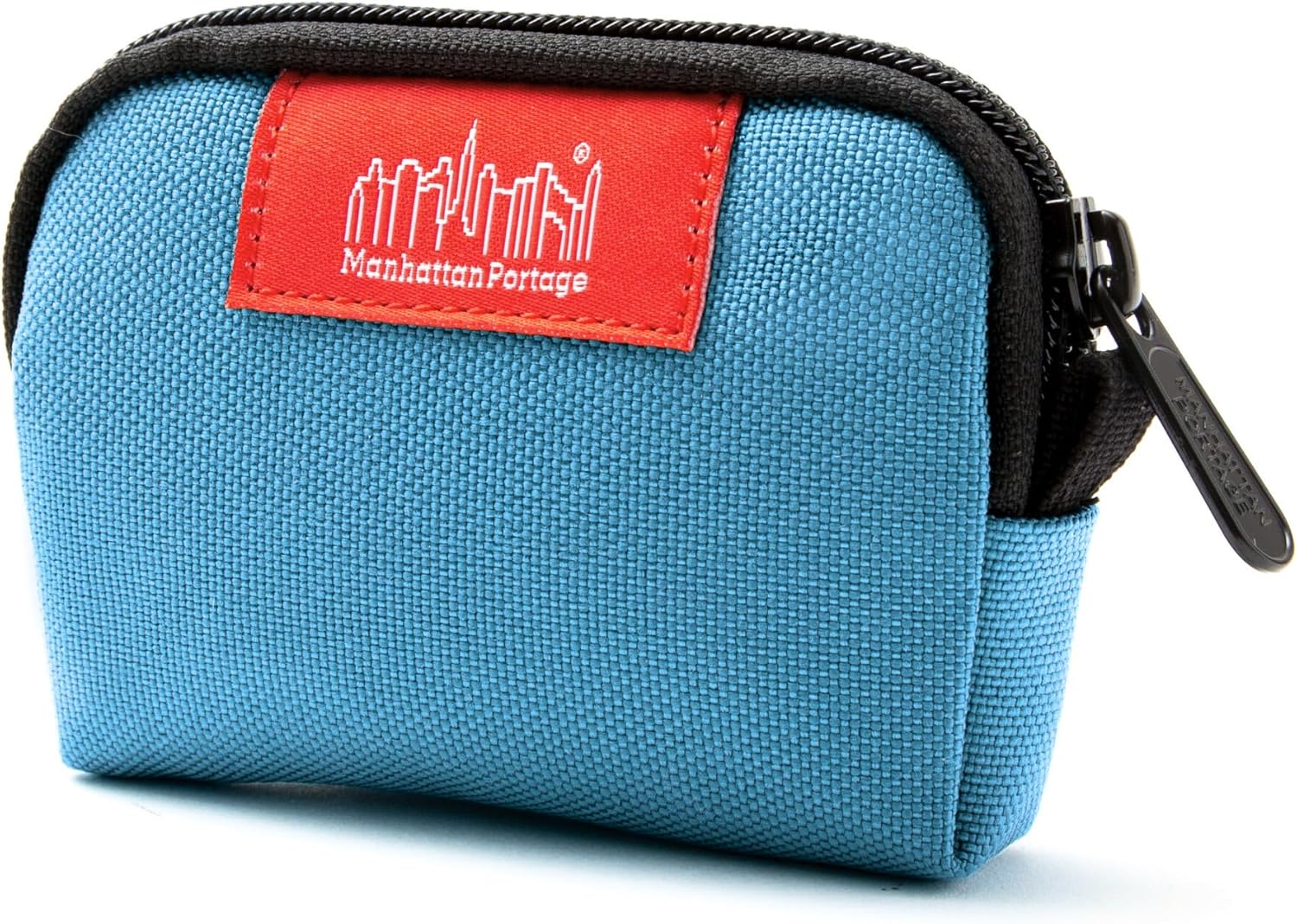Manhattan Portage Coin Purse With Divider And Zipper Closure Credit Card Holder Cash Organizer Jewelry Pouch Fits Cards Money Change for Women and Men (Ice Blue)