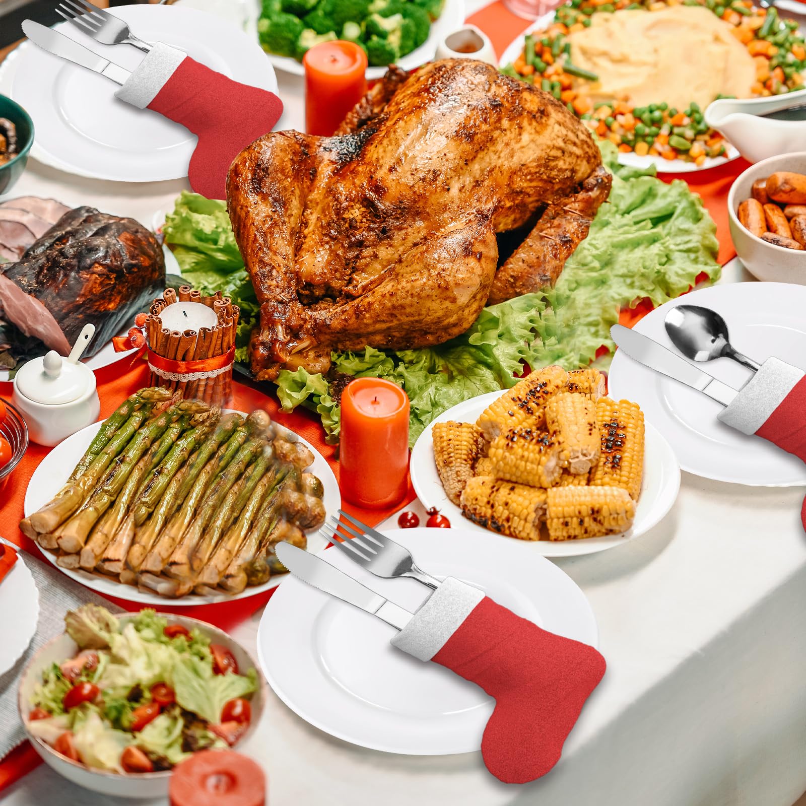 60-teiliges Edelstahl-Besteck-Set, Besteck-Set für 12 Personen, poliertes Besteck-Set für Weihnachten, Restaurant, Hotel, Party, Hochzeitszeremonie, Outdoor-Feier, spülmaschinenfest