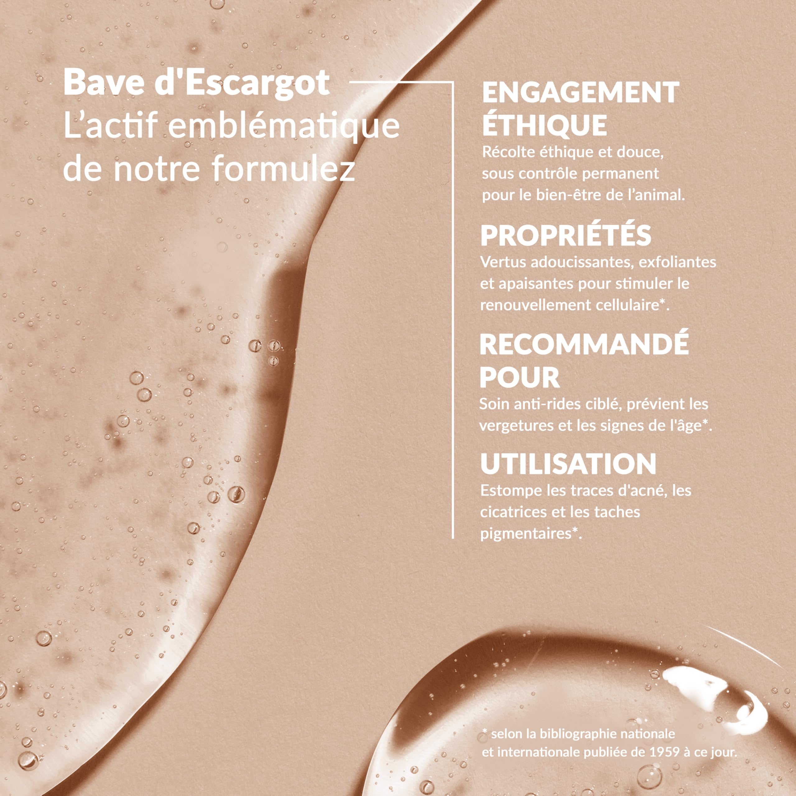 Nuvò – Sérum Visage à la Bave d'Escargot Pure 99%, 30 ml, Apporte Apaisement, Douceur et Hydratation à la Peau, Sérum Hydratant Concentré, Régénérant, pour Homme et Femme, Made in Italy