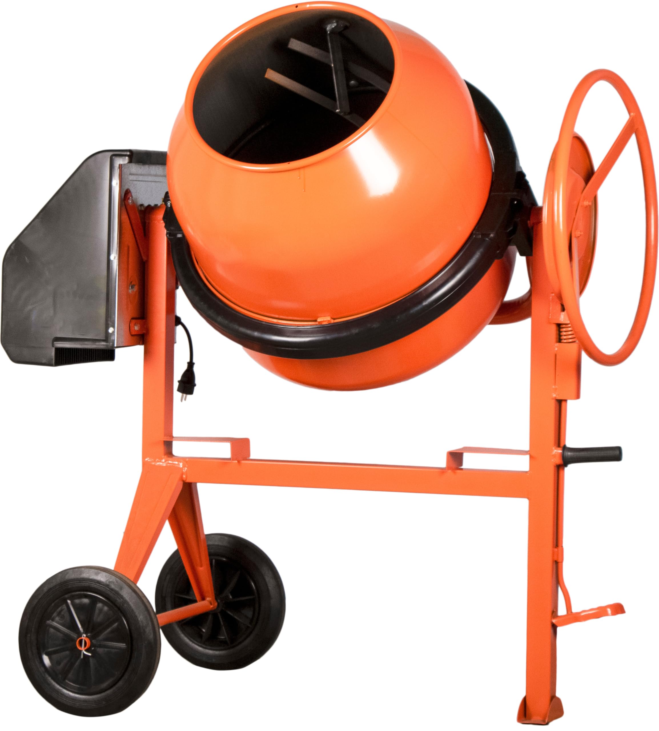 SIRL PRO190TD Profi Betonmischer 230V – 180 L Trommel, 950 W, IP45, Fußbremse, orange