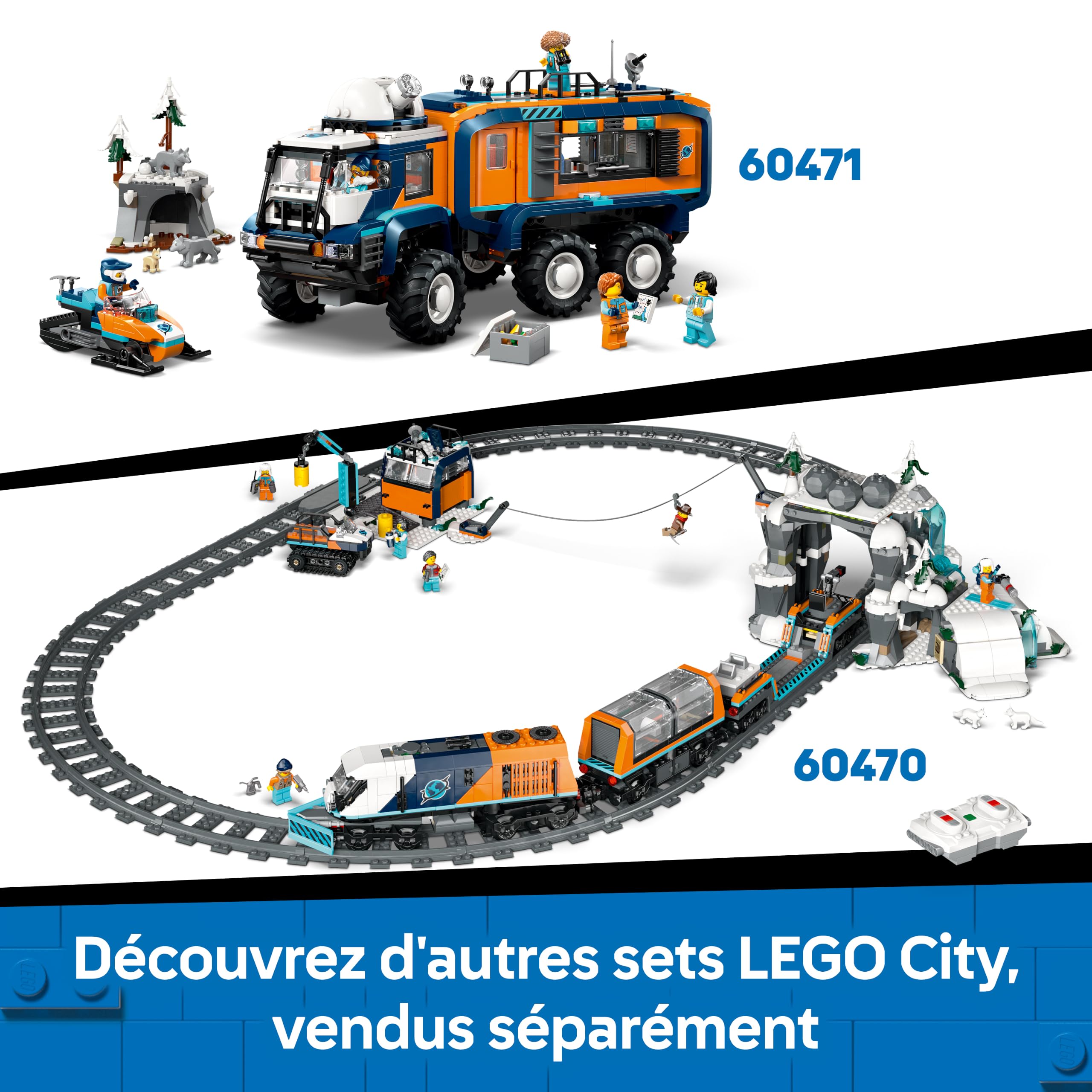 LEGO City La Gare Centrale - Jeu de Construction avec Autorail de Maintenance, Ascenseur Fonctionnel, 2 Quais & 1 Rail - 6 Minifigurines - Cadeau Original pour Garçon ou Fille dès 7 Ans 60469