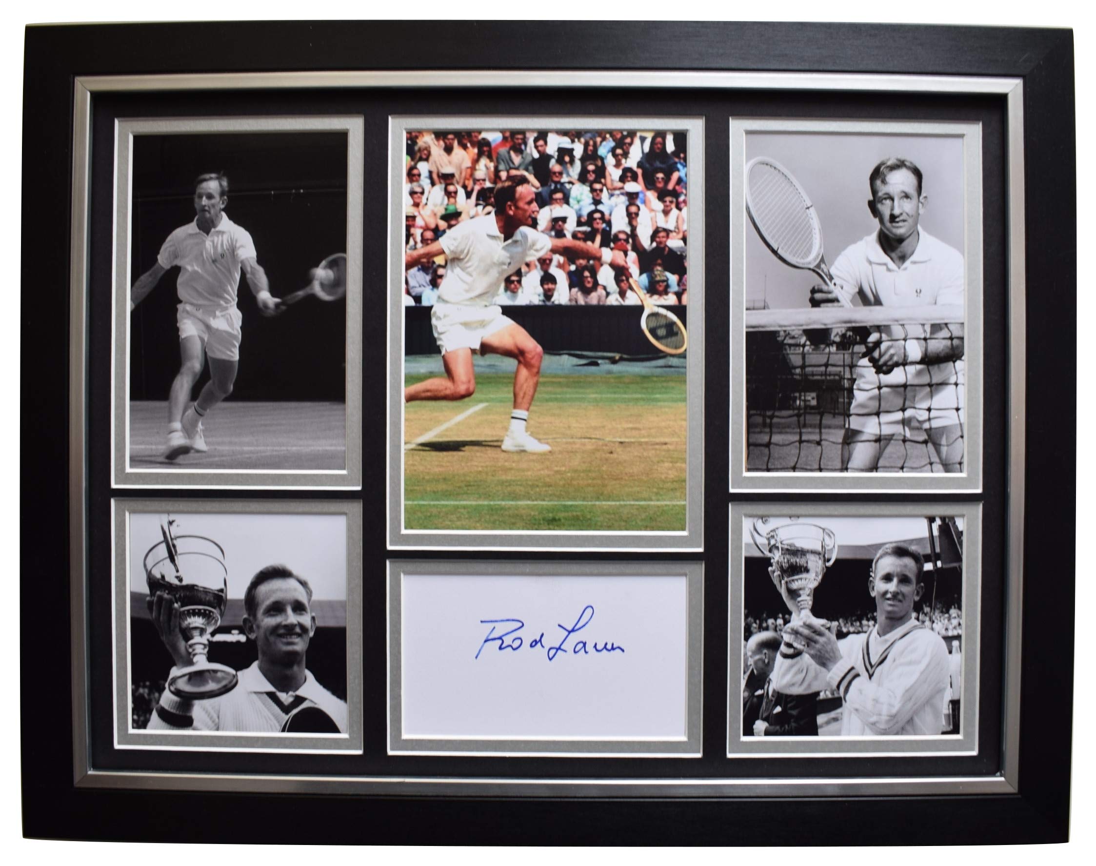 Rod Laver Signed Framed Autograph 16x12 photo display Tennis Sport AFTAL COA