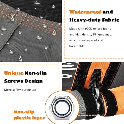 Miniatura 4 de Columpio de árbol, juego de columpio de platillo de 43 pulgadas para niños, viene con giro de 360 grados y correa ajustable para colgar, gris y