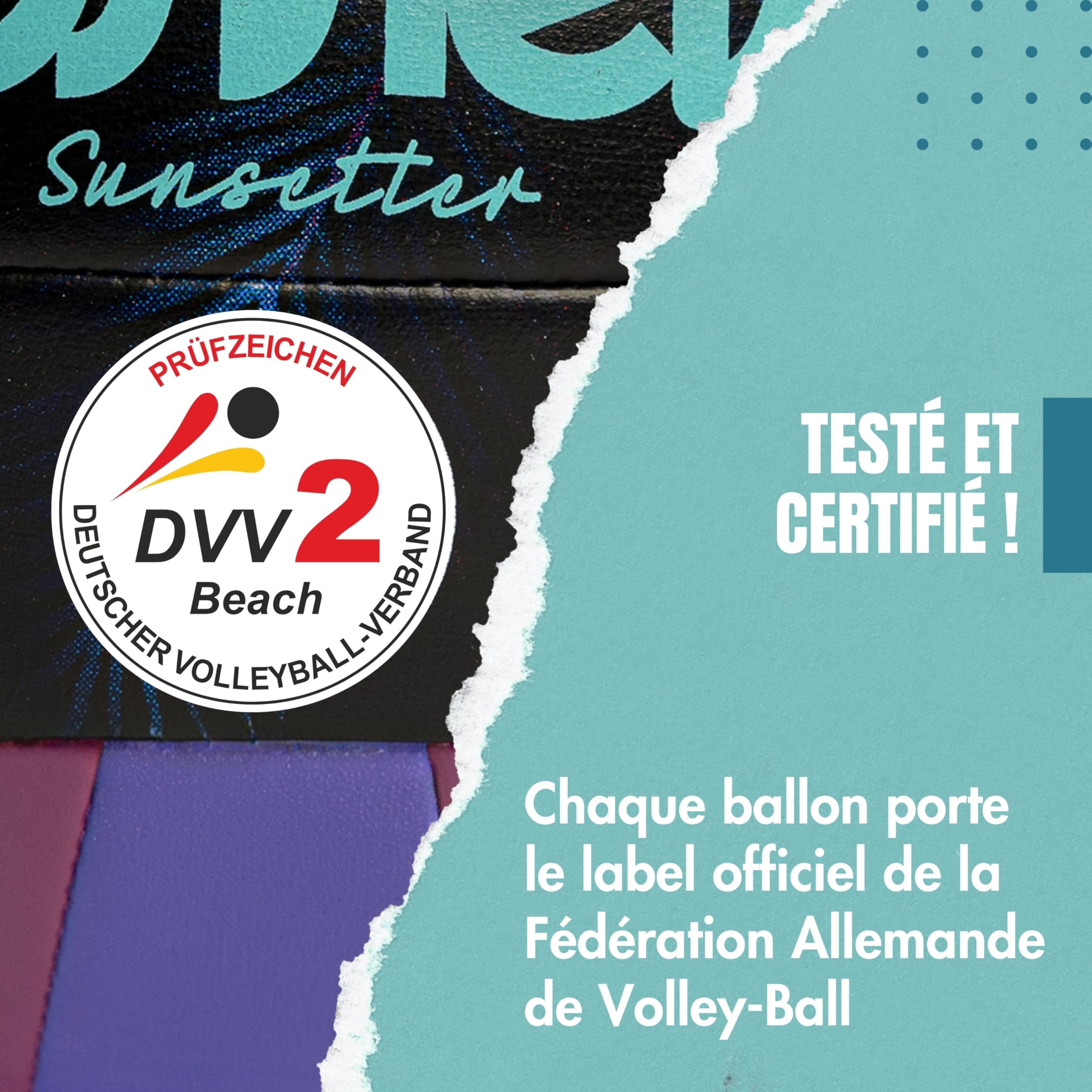 Beachvolleyball – Weicher Soft Beachball 2025 in offizieller Größe 5, DVV Zertifiziert, weiche Oberfläche – Ideal für Outdoor, Strandsport, Sandsport & ALS Geschenk