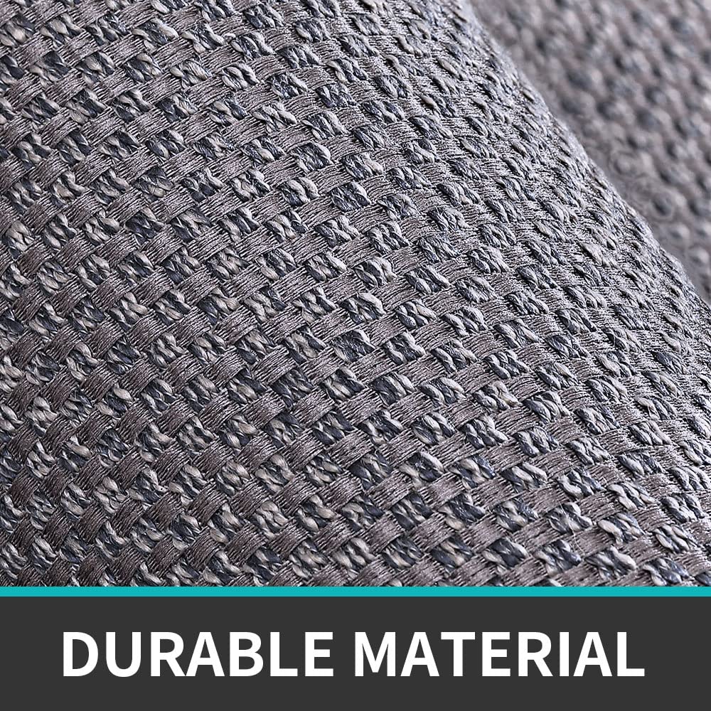 DEXI Kitchen Rugs and Mats Non Slip Washable, Absorbent Kitchen Mats, Woven Kitchen Runner Rug, Kitchen Floor Mats for Front of Sink, Laundry Room, Hallway, 17"x29"+17"x59", Grey