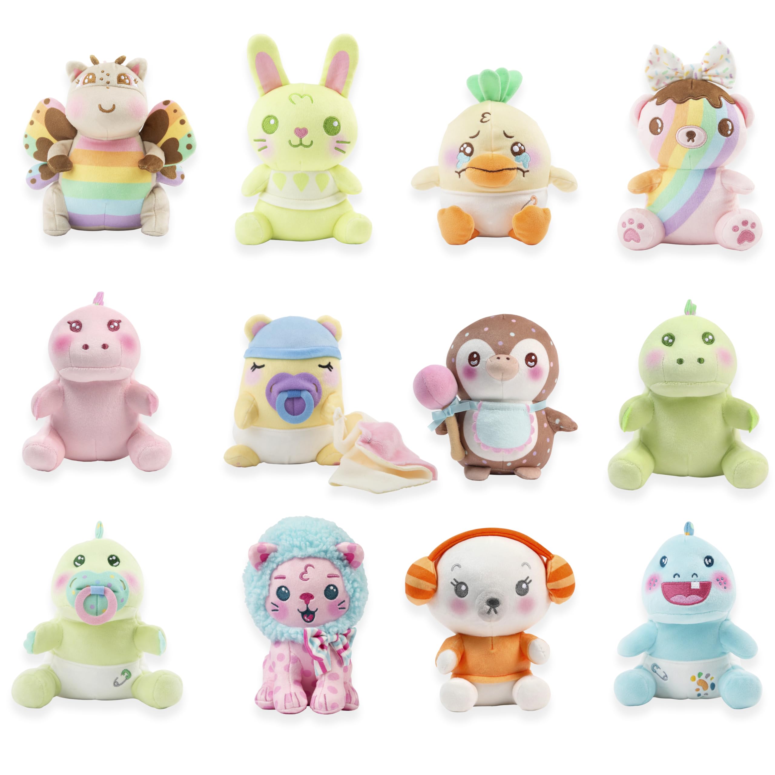 Moriah Elizabeth Mini tajemniczy plusz, seria 4, Baby Mystery Plush, YouTube Craft Channel, Blind Box, 1 z 8 możliwych, oficjalny produkt