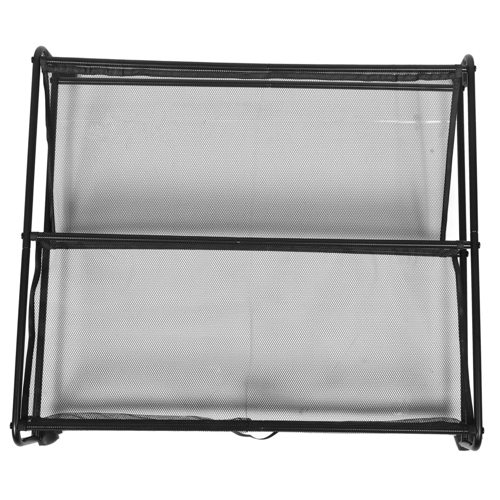 Uonlytech Zapatero con Ruedas de Hierro para Debajo Cama, Plata